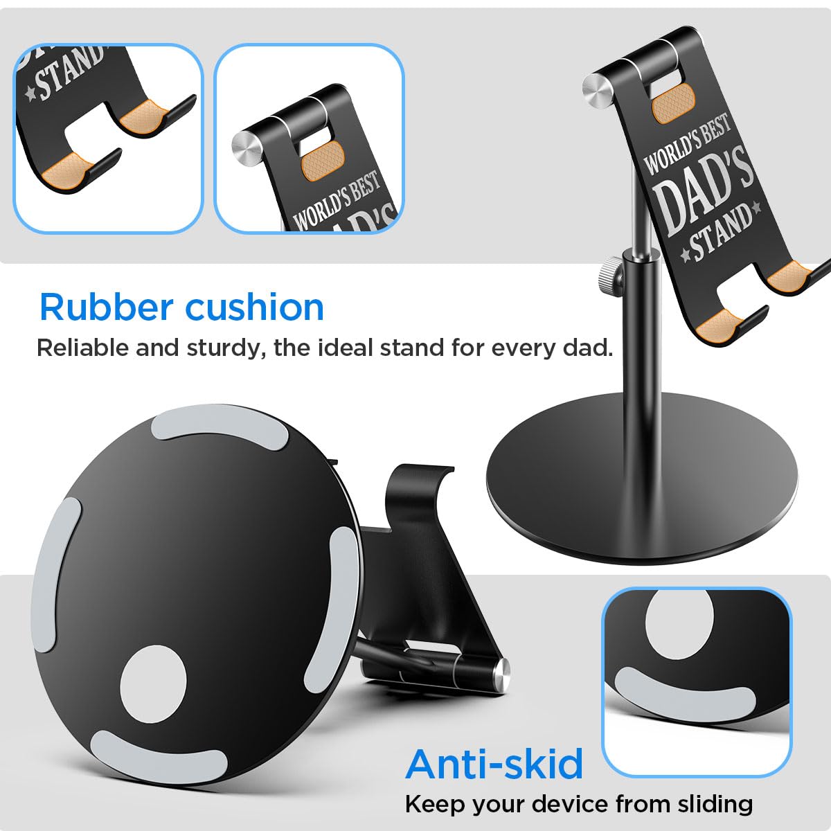 Aicase Gifts For Dad, Birthday Christmas Fathers Day Presents For Dad From Daughter And Son, Cool Worlds Best Dads Ideas Stand F