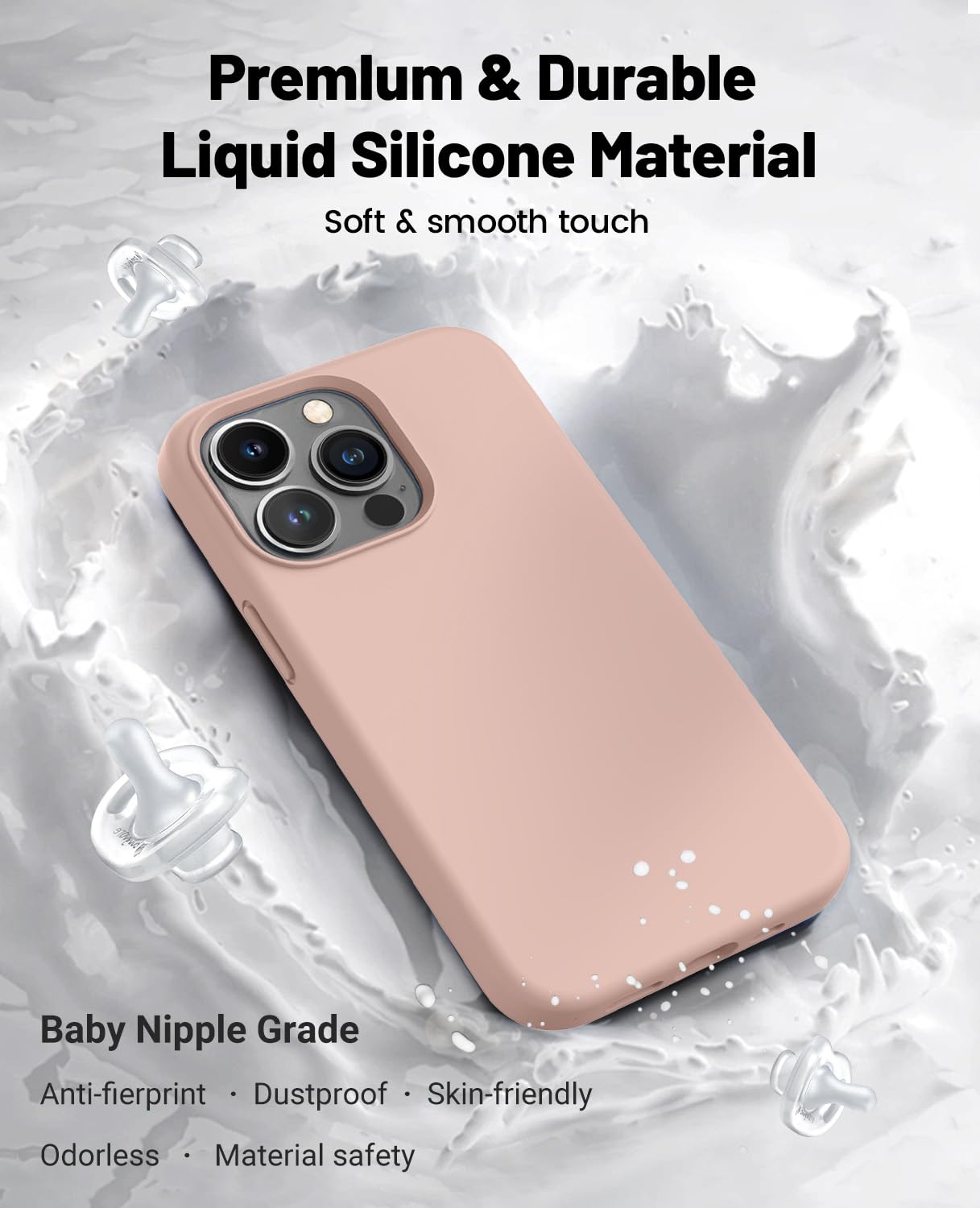 Otofly For Iphone 14 Pro Max Case [Compatible With Magsafe] Full Body Silicone Shockproof Slim Thin Phone Case For Iphone 14 Pro