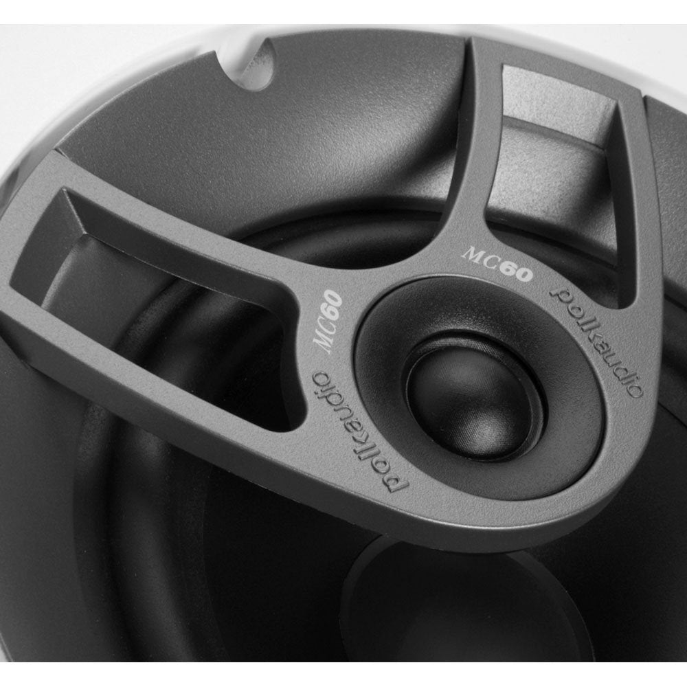 Polk Audio Mc60 2-Way In-Ceiling 6.5 Speaker (Single) | Dynamic Built-In Audio | Perfect For Humid Indoor/Enclosed Areas | Bathr