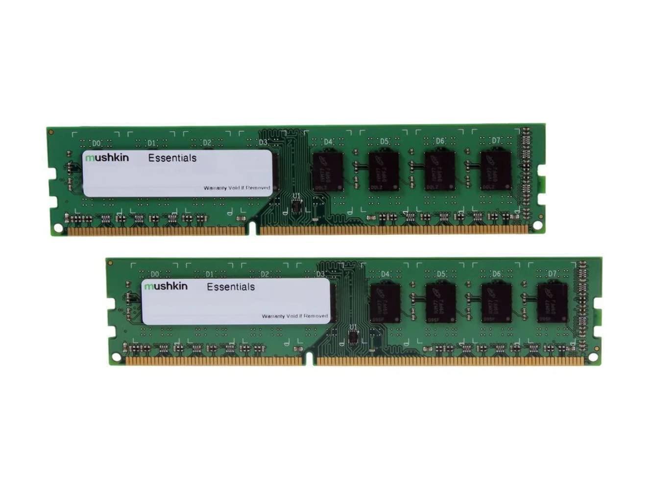 Mushkin Essentials Pc3 12800 Memory Module 8 Gb / 1600 Mhz / 240 Pin / 2X 4 Gb / Ddr3 Ram Kit