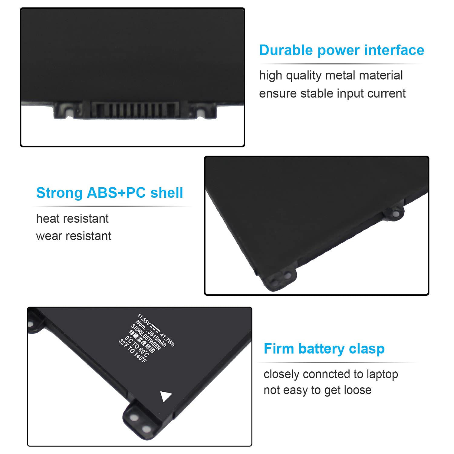 Ht03Xl L11119 855 Battery For Hp Pavilion 15 Cs 15 Da 15 Db 15 Dw 17 By 17 Ca 14 Ce 14 Cf 14 Df 15 Cs0073Cl 15 Cs0053Cl 15 Da001