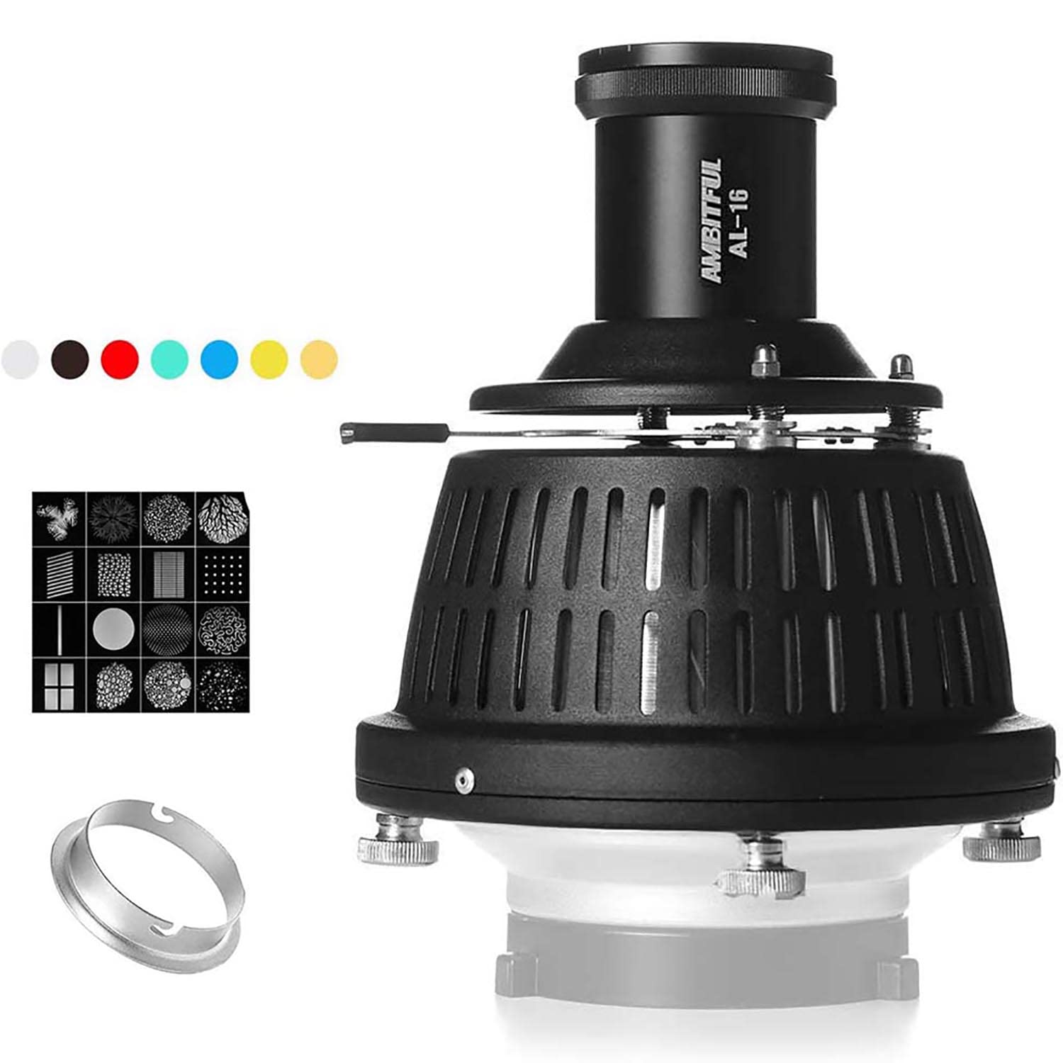 AMBITFUL AL-16 Optical Focalize Condenser Beam Light Cylinder Optical Focalize Art Photography Light Cylinder (Elinchrom Mount)