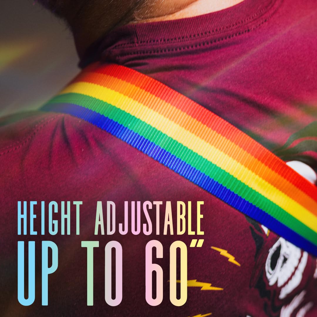 Levys Leathers 2 Polypropylene Guitar Strap With Genuine Leather Ends And Tri-Glide Adjustment. Red (M8Poly-Red)