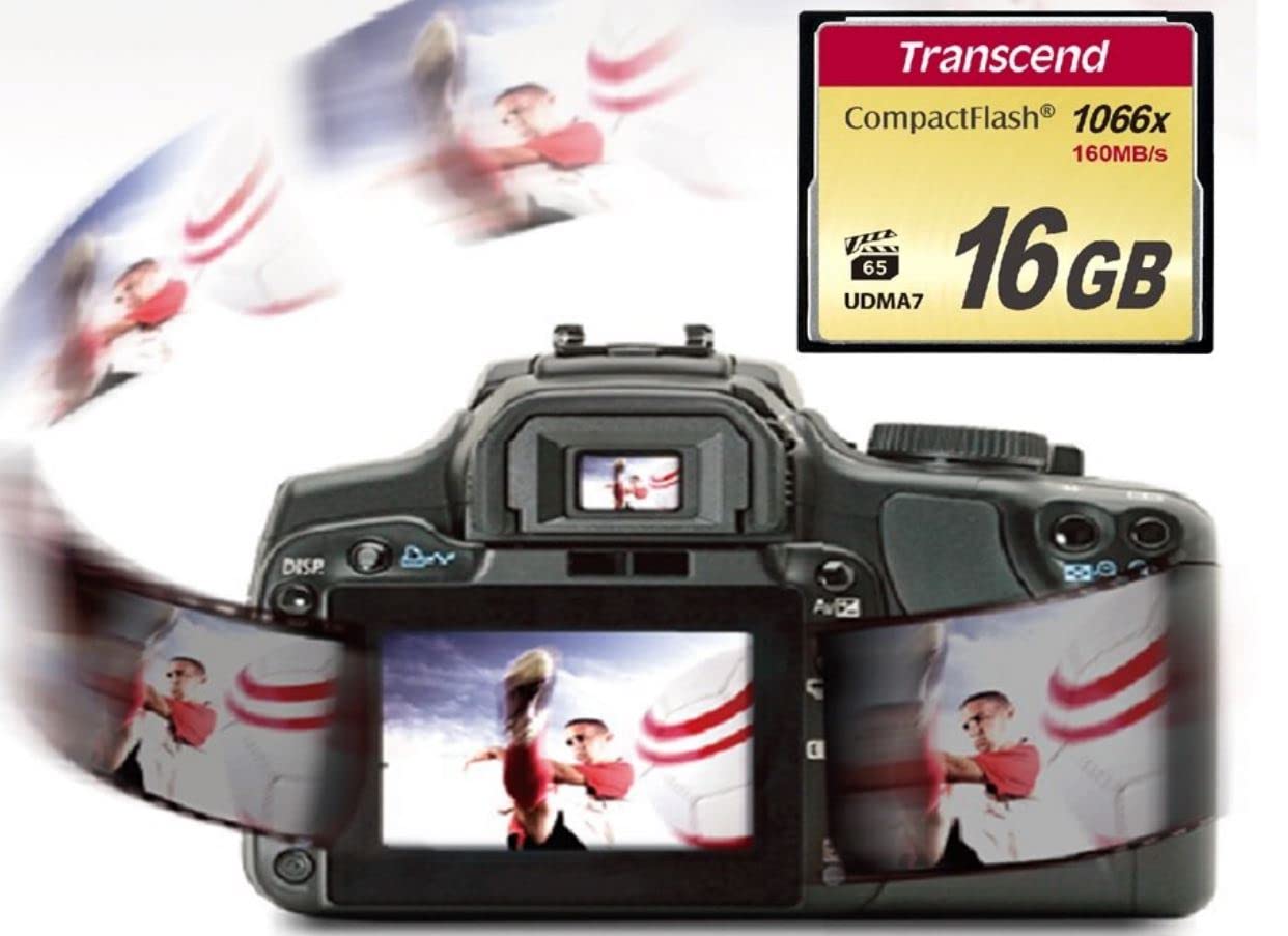 Transcend 16Gb Compactflash Memory Card 1000X (Ts16Gcf1000)