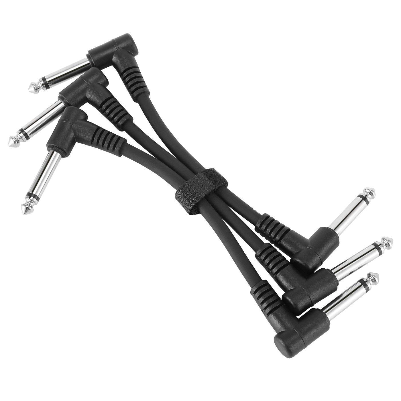 Senor Cable 6 Inch Guitar Patch Cable Black 3 Pack Guitar Effect Pedal Cables | Pedal Patch Cables | Guitar Effect Patch Cables