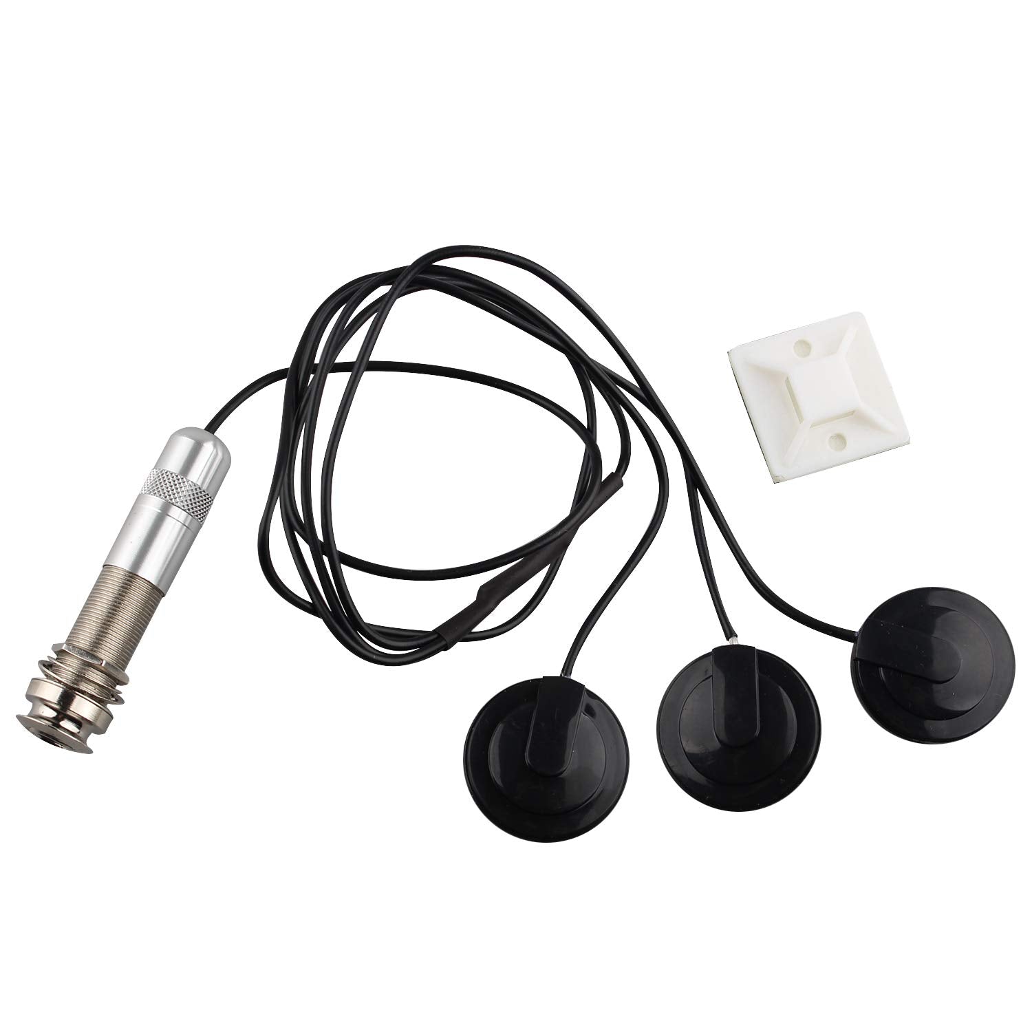 Futheda Self-Adhesive Pickup Piezo Jack Disc 3 - Transducer Microphone For Acoustic Guitar Ukulele Mandolin Banjo Violin String
