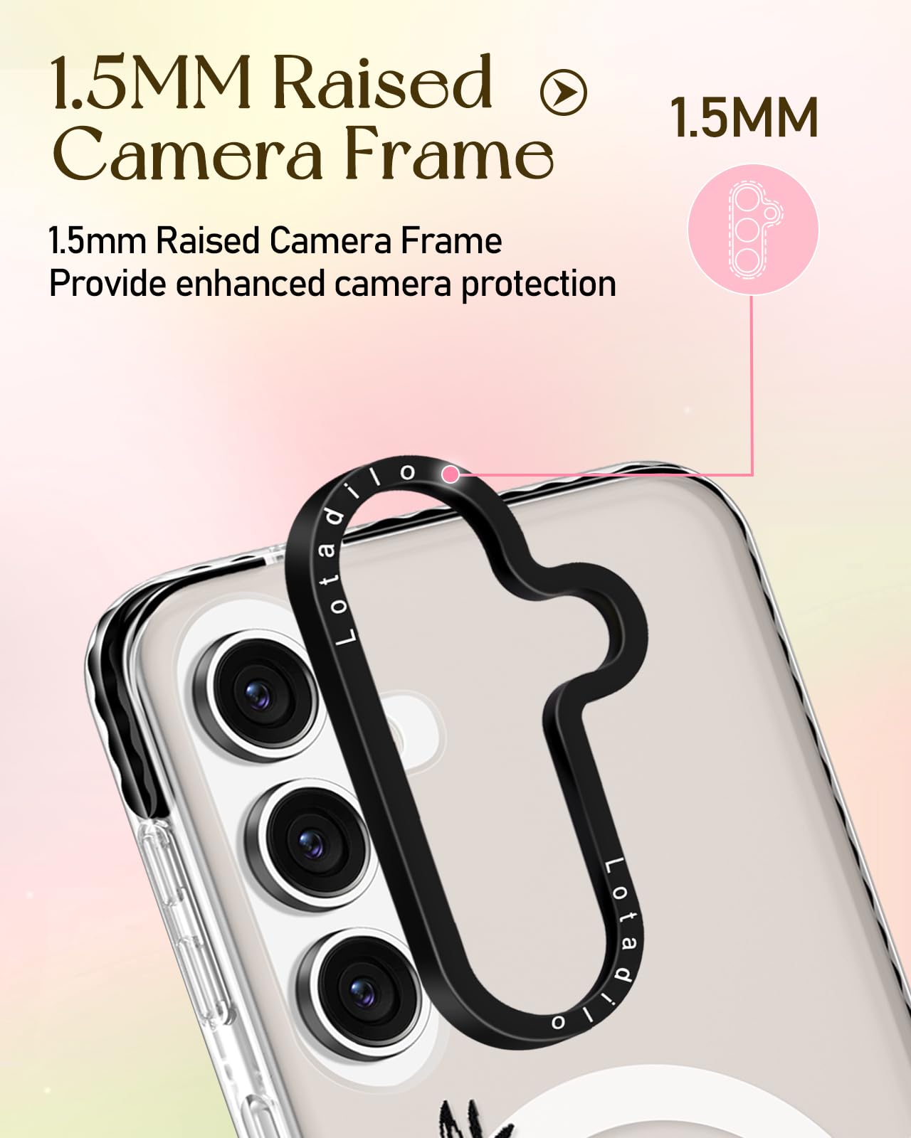 Lotadilo Cute Case For Samsung Galaxy S24 Fe For Women Girls - Funny Skull Design Compatible With Magsafe Magnetic Ring Holder K