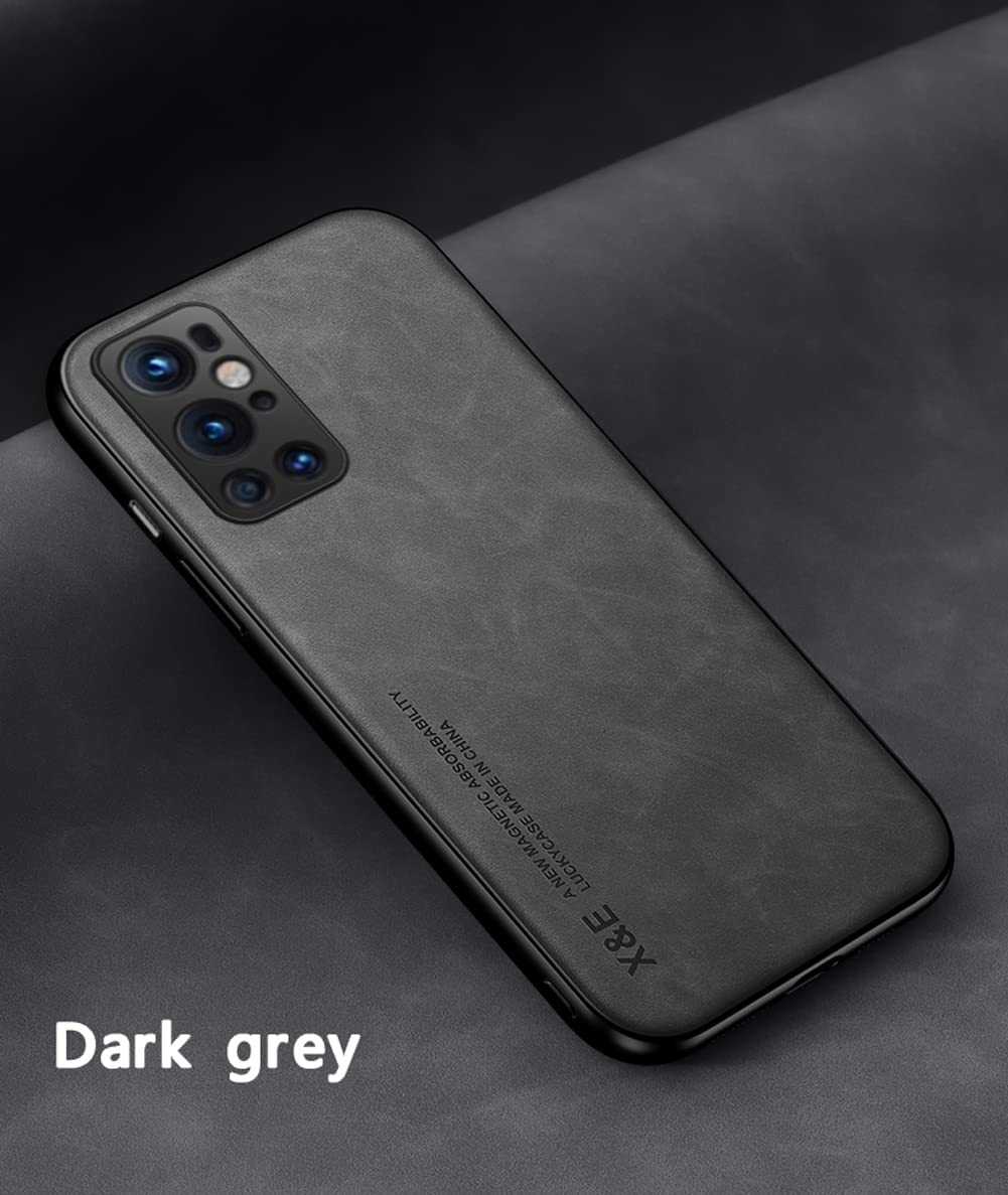 Kepuch Silklike Case For Oneplus 9 Pro   Cover Bumper Built In Metal Plate For Oneplus 9 Pro   Black