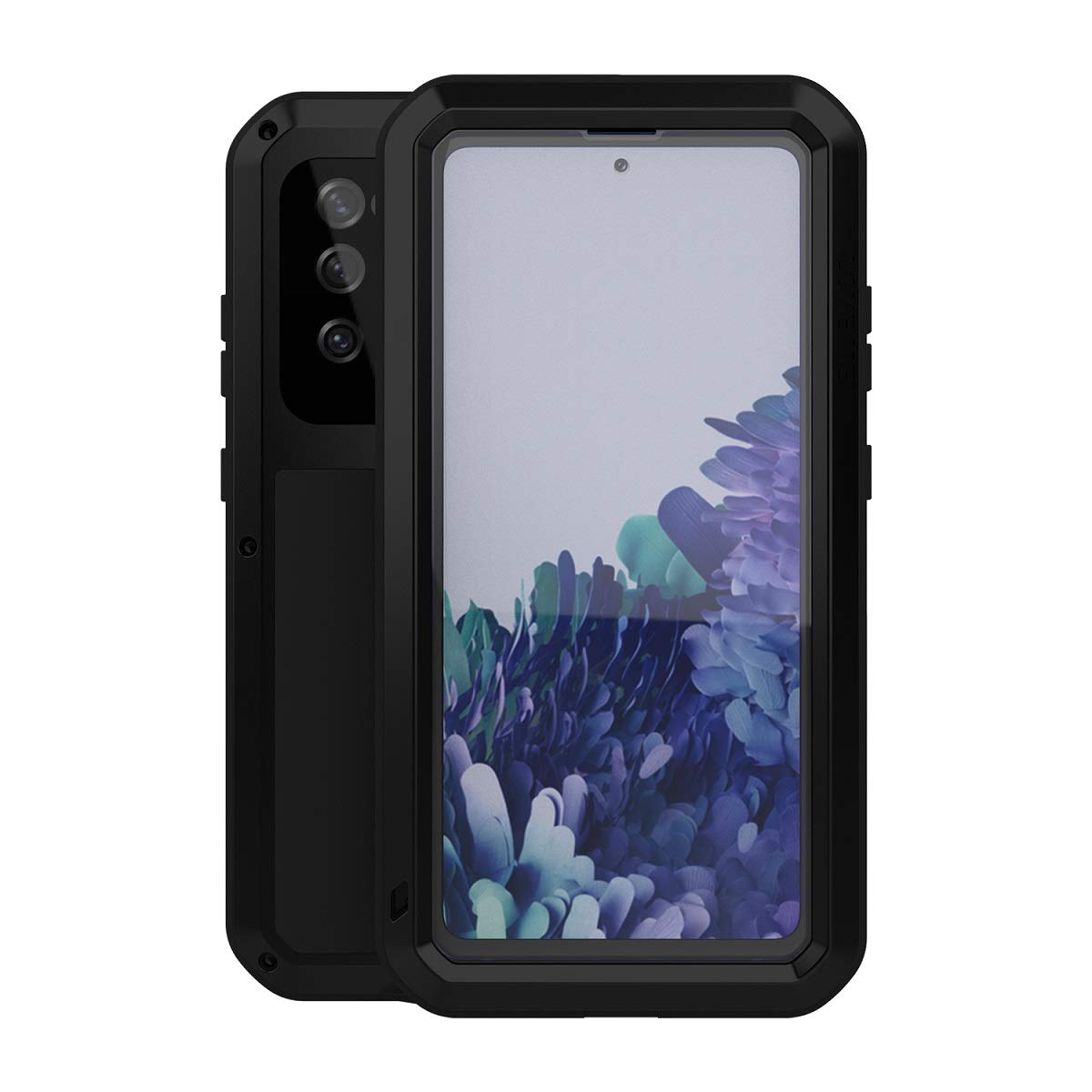 Love Mei Military Rugged Case For Samsung Galaxy S20 Fe 5G, With Tempered Glass Screen Protector, Shockproof Dustproof Scratch P