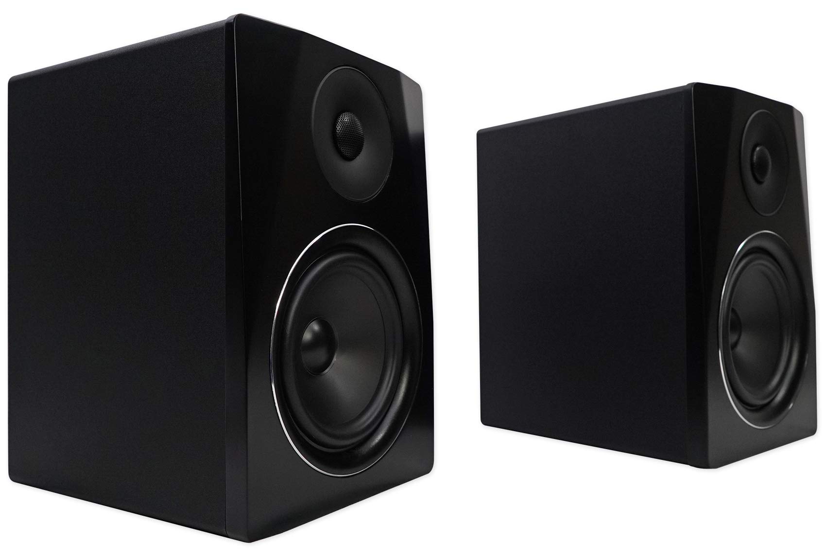 Rockville Apm6B Powered Usb Studio Monitor Speaker Pair In Black, 6.5'', 2 Way, 350W, Eq, Mdf Wood, Rca/Xlr, Perfect For Studios