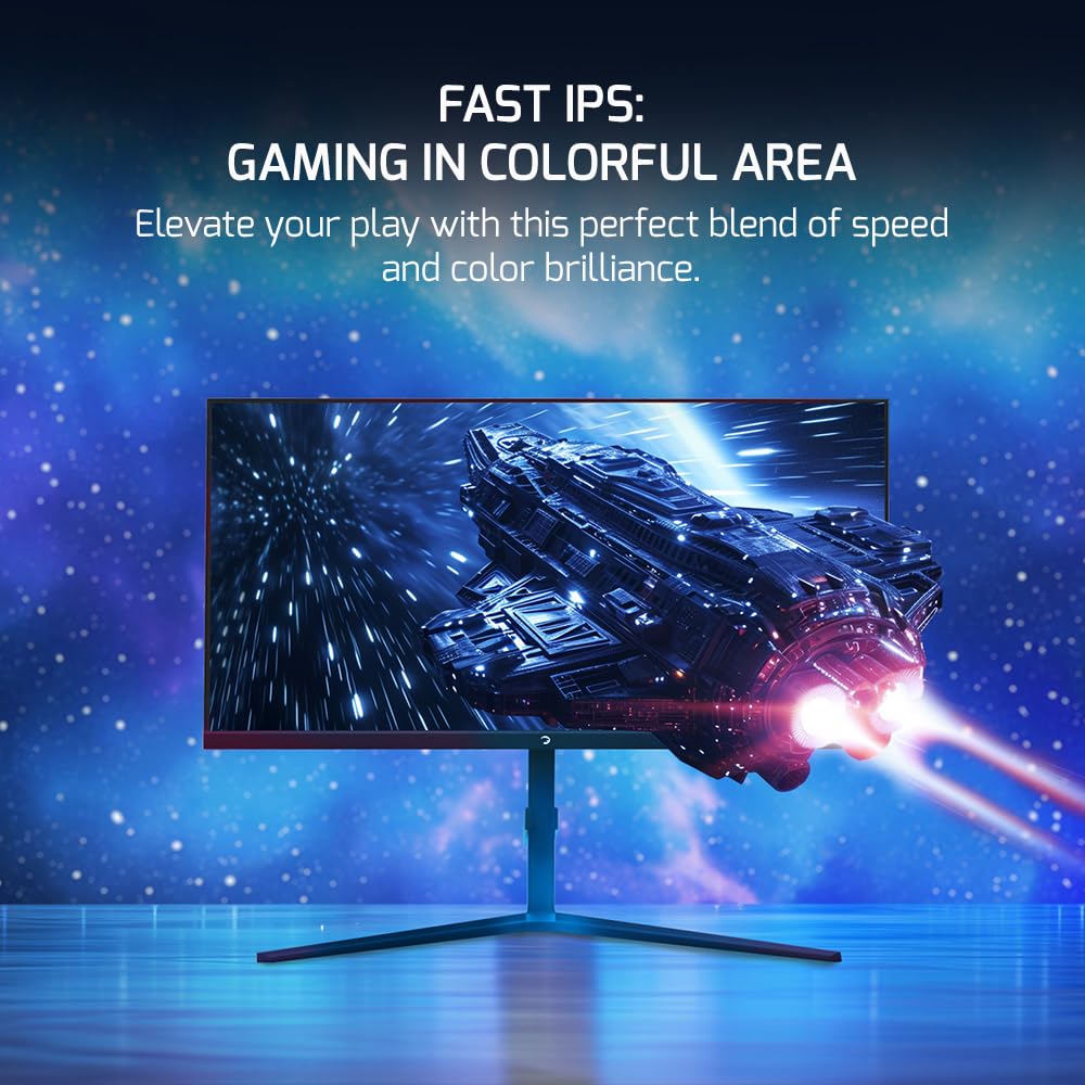 Gamepower Rapid 27 Inch Gaming Monitor 360Hz 1Ms, 1080P Flat Ips, Hdr10 Height/Tilt/Swivel/Pivot Adjustable Rgb Anti Glare Displ