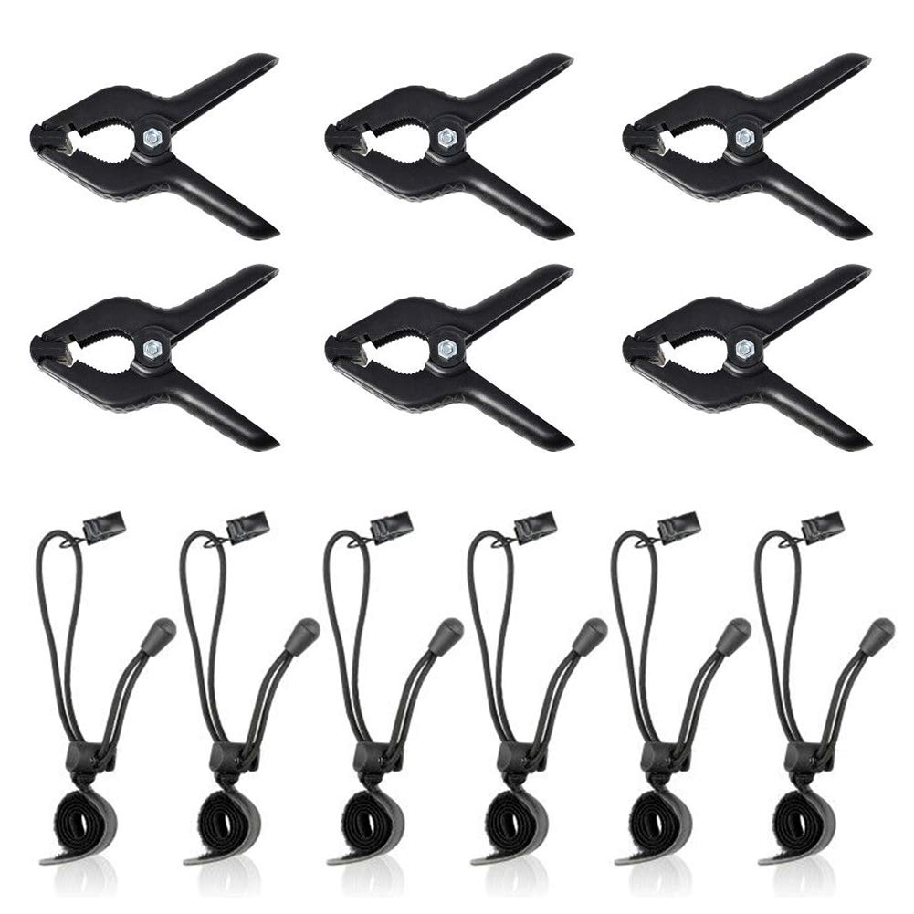Slow Dolphin Heavy Duty Spring Clamps And Background Clips For Muslin Backdrop, Photo Studio, Photography Backdrop Support(12 Pc