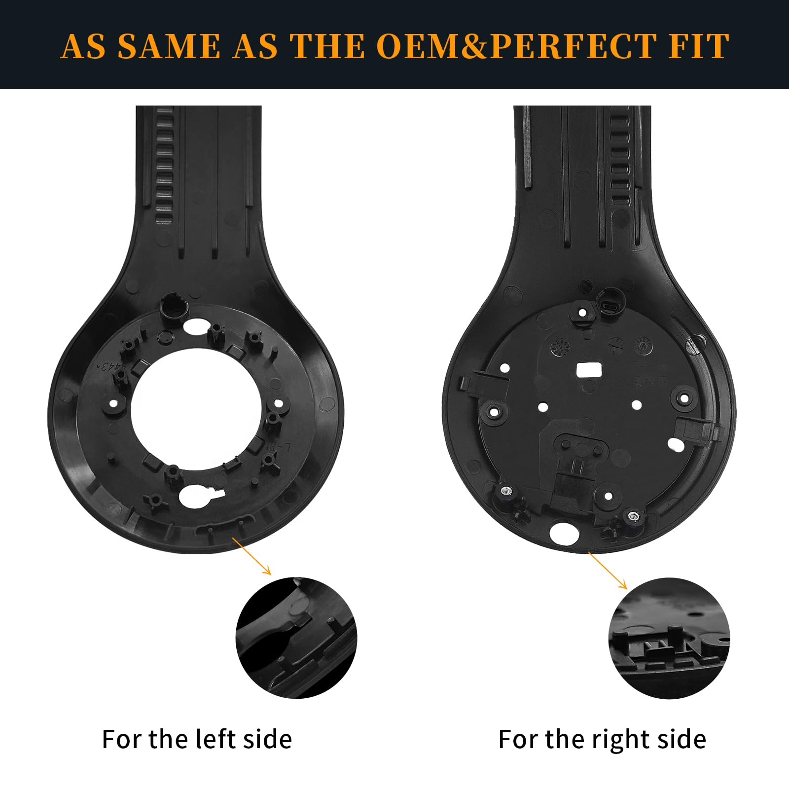 Knomix Housing Shell Including Left & Right Inside And Outside Panel Parts Accessories Replacement For Studio 3.0 Wired Wireless