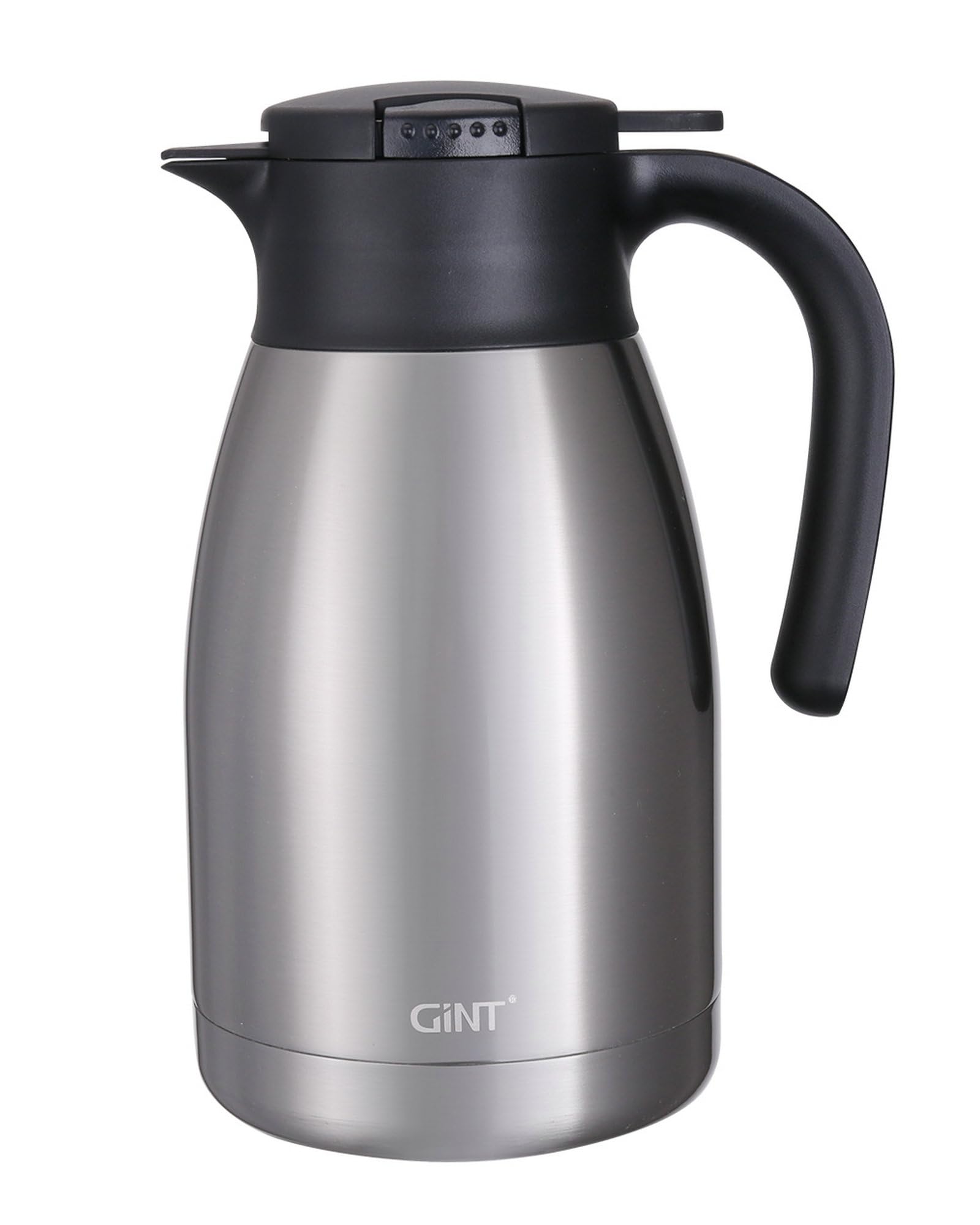 Gint 51Oz Stainless Steel Thermal Coffee Carafe With Lid/Double Walled Vacuum Thermos / 12 Hour Heat Retention (Silver, 1.5L)