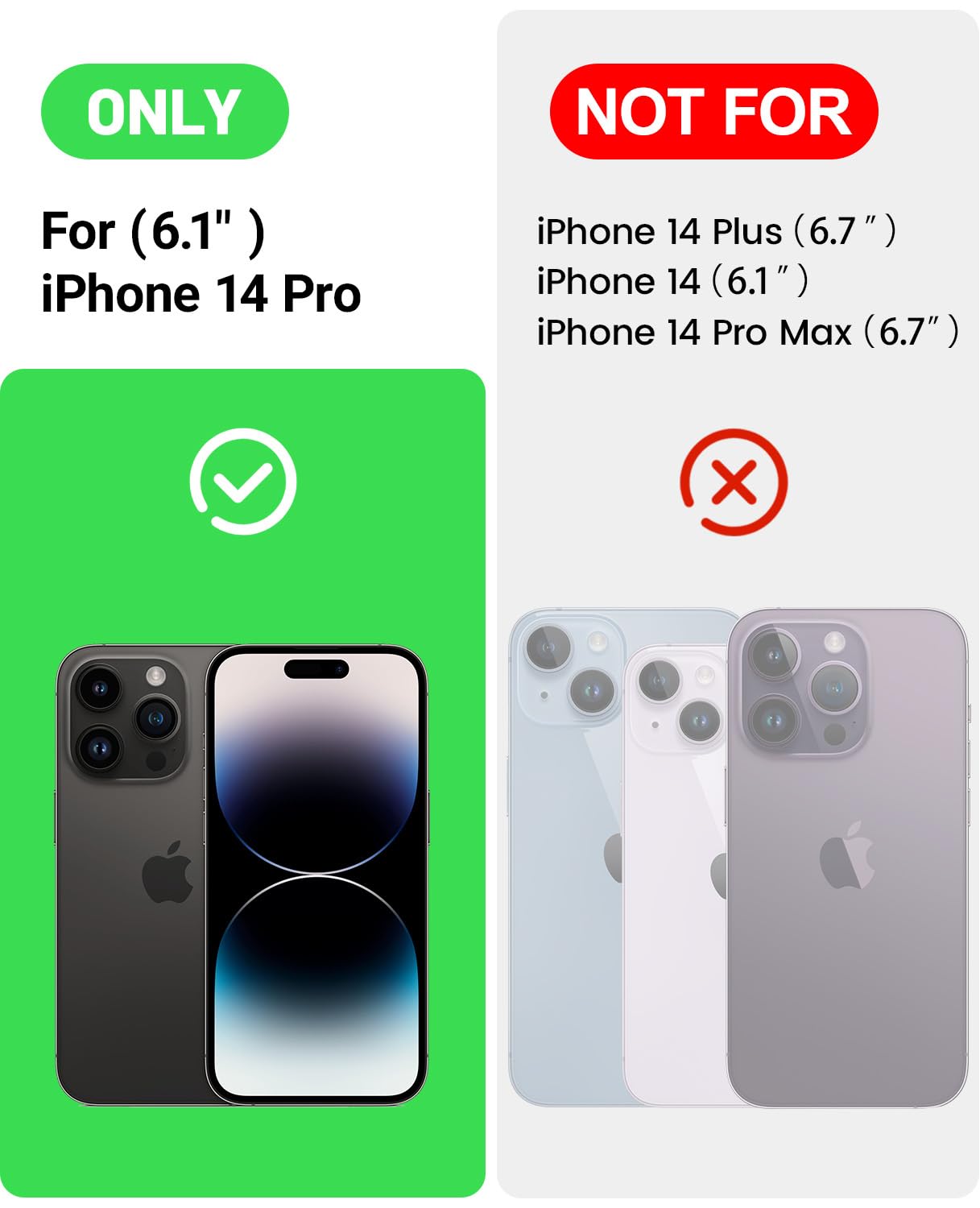 Otofly For Iphone 14 Pro Case [Compatible With Magsafe] Full Body Silicone Shockproof Slim Thin Phone Case For Iphone 14 Pro 6.1