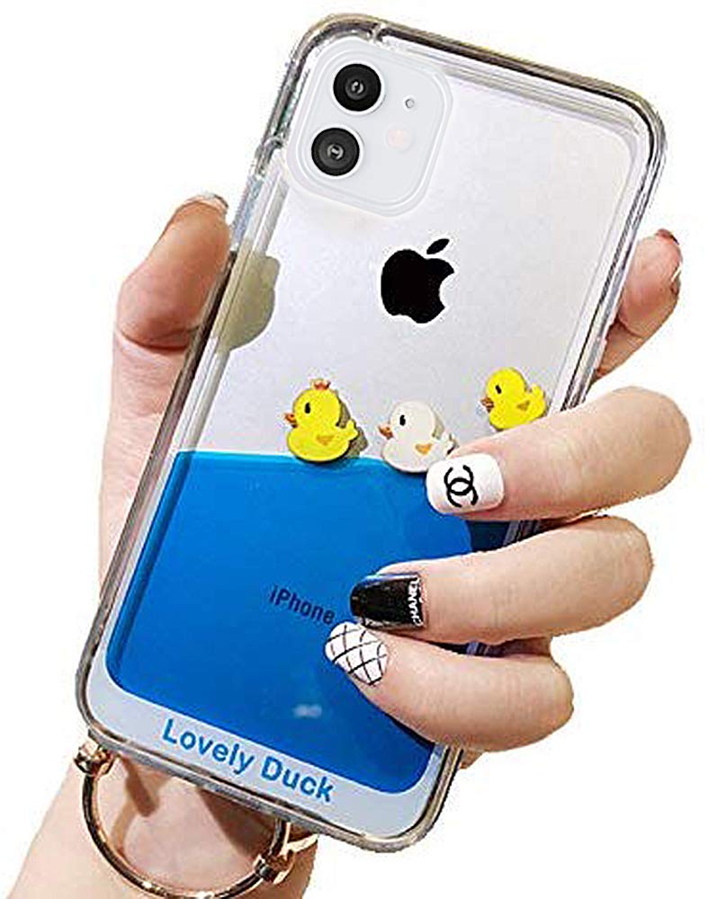 Unnfiko Liquid Case Compatible With Iphone 14 Pro, 3D Cool Quicksand Flowing Floating Bling Glitter Sparkle Soft Case For Girls
