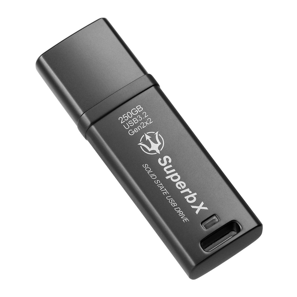 Tridenite Portable Ssd 250Gb Solid State Usb Drive, Usb 3.2 Gen2X2 Superspeed+, Uasp Compatible, Superbx Metal Body Protection.