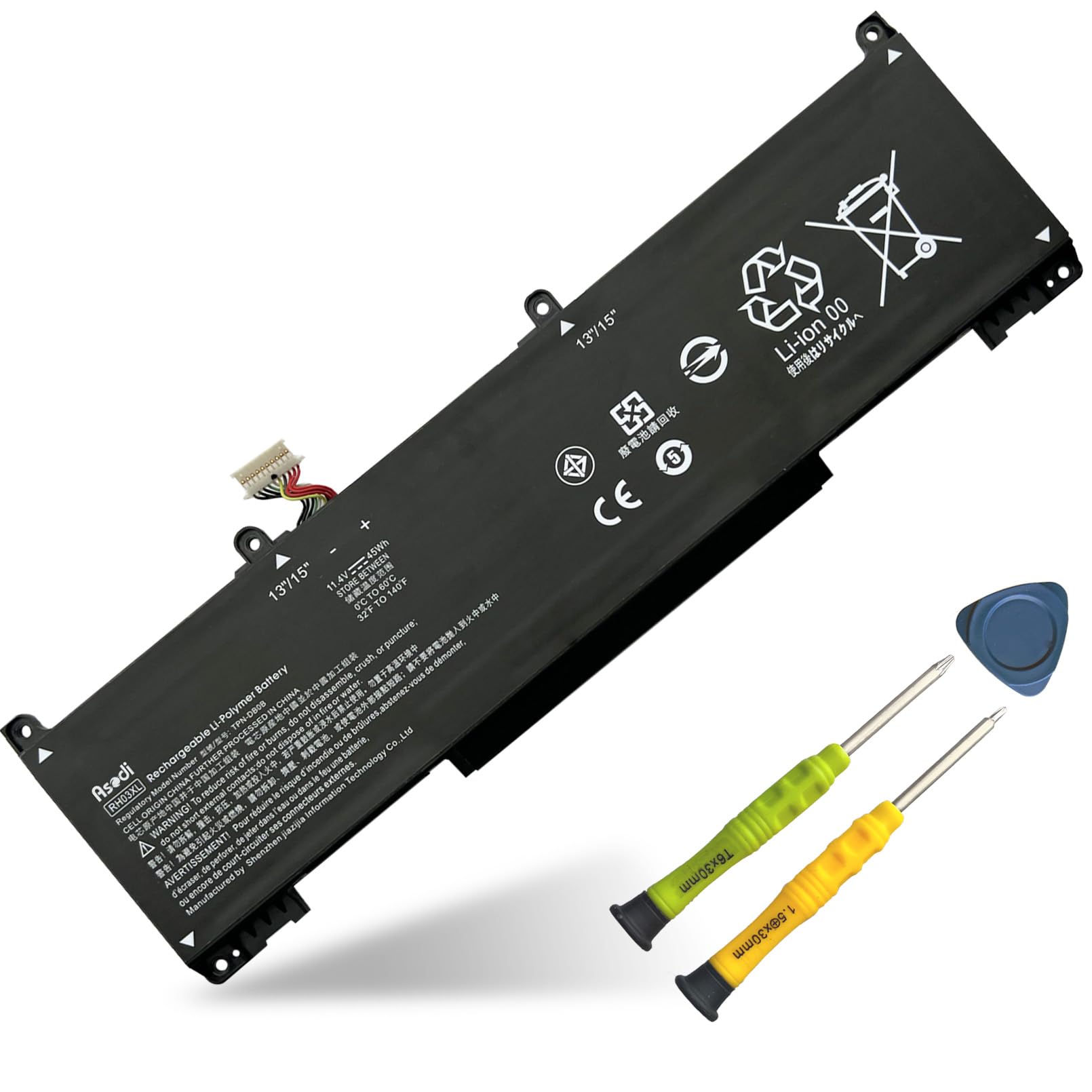 Asodi Rh03Xl M01524 1D1 M02027 005 Laptop Battery Compatible With Hp Probook 430 440 445 450 630 640 650 G8 Series Hstnn Ib9Q Hs