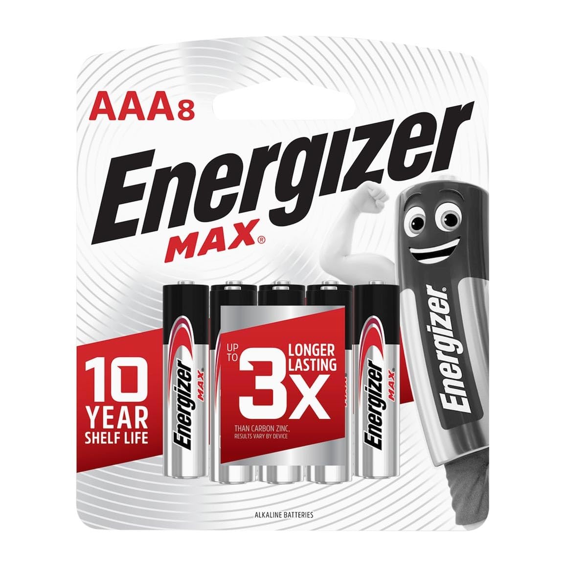 Energizer 8 Pack Aaa Alkaline Batteries E92Smp8T