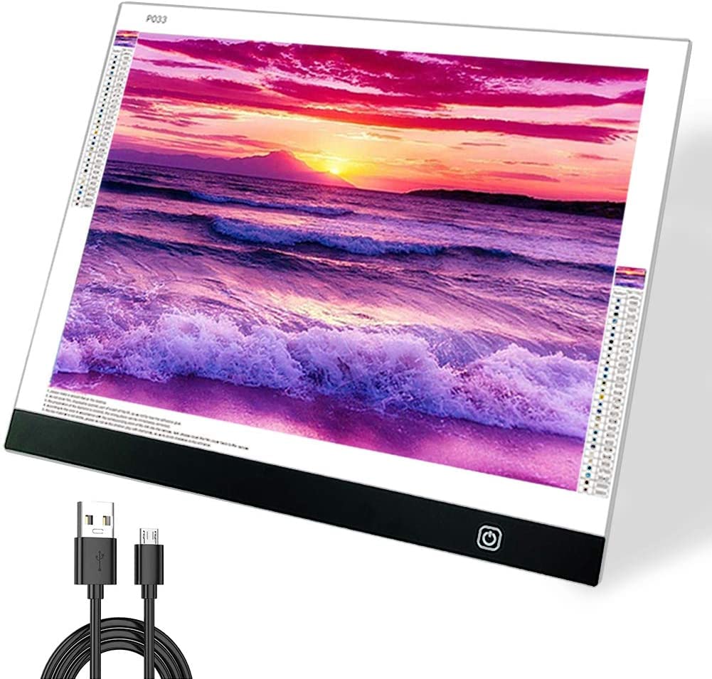 A3S Light Pad For Diamond Painting   Sponake Light Board Tracing With 3 Level Brightness Apply To 5D Diamonds Art  Craft  Weedin