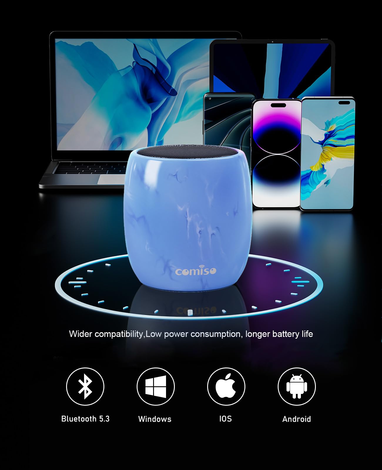 Small Bluetooth Speaker, Ipx7 Waterproof Speaker With Robust Bass And Stereo Sound, Wireless Speaker With Hands Free Call, Portable Speaker For Hiking, Biking, Car Or Trip, Ideal Gift For Men, Women