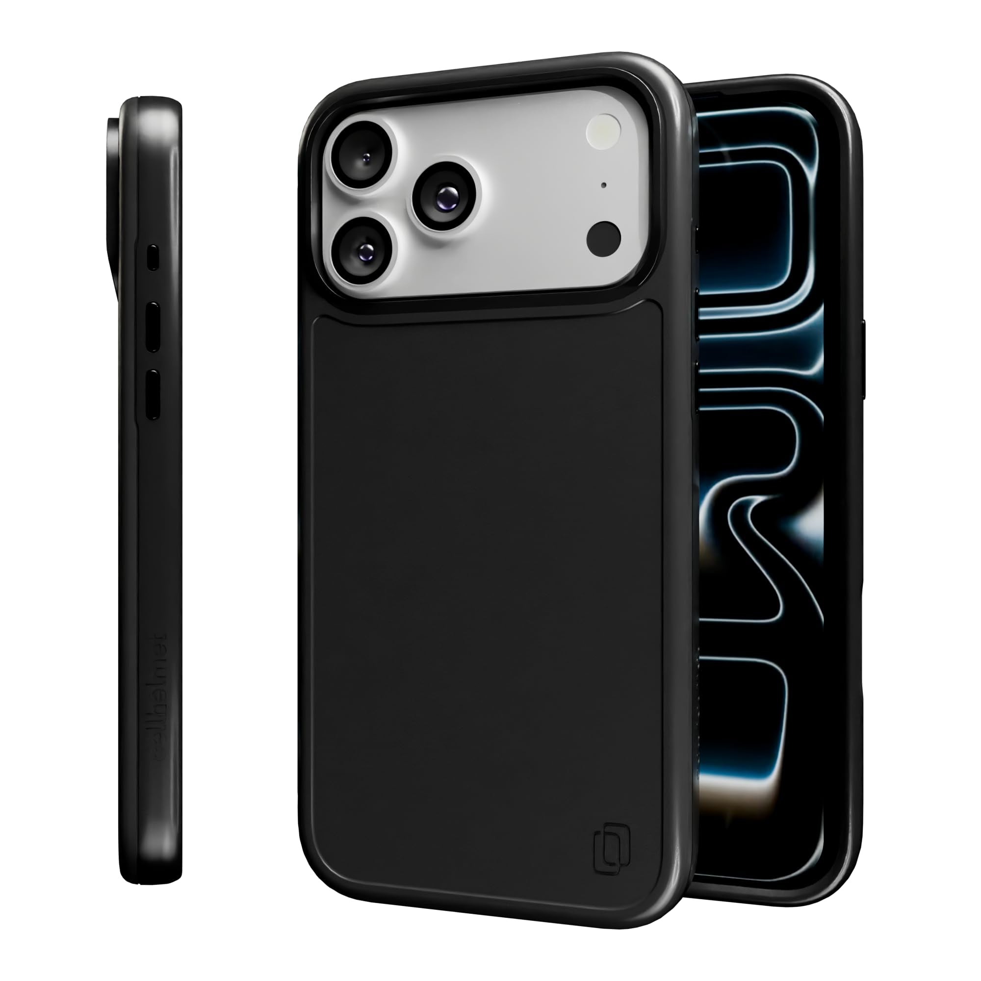 cellhelmet iPhone 17 Pro Max Shockproof Protective Case in Onyx Black, MagSafe Compatible, 18-Foot Drop-Test Certified, Slim, Ru
