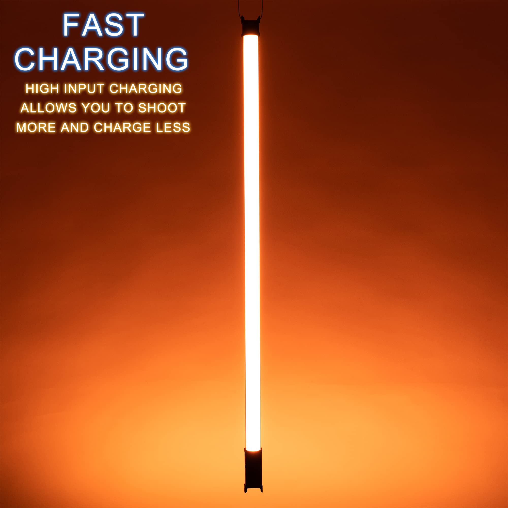 Luxceo P120S 30W Rgb Tube Light Bar, App Control 3000 Lumen Led Video Light Wand, Battery Powered Handheld Photography Lighting