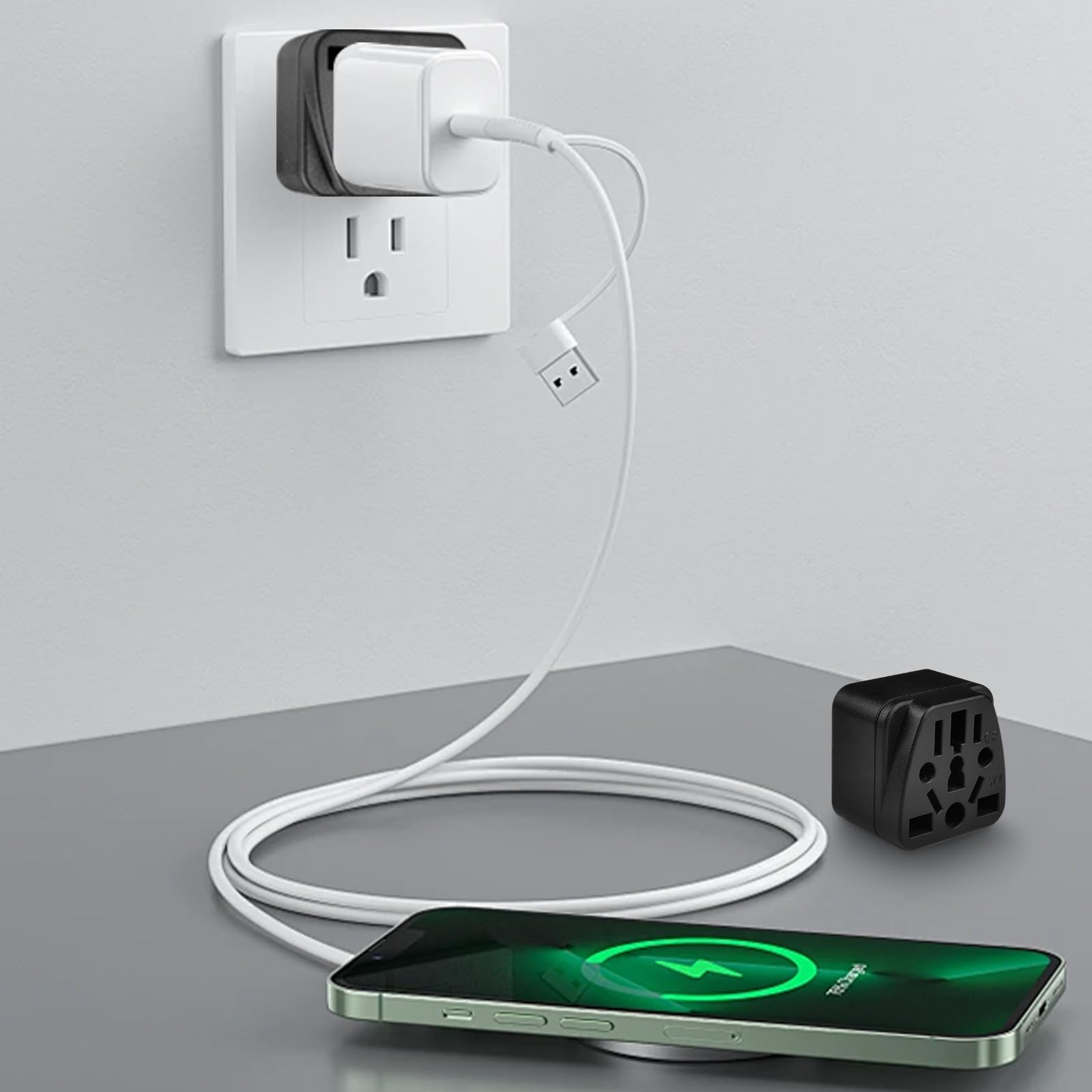 European To Us Plug Adapter, 2 Pack Us Travel Plug Adapter, Uk To Us Plug Adapter, Eu To Us Plug Adapter, For Eu/Uk/Au/Cn/Jp/Ita