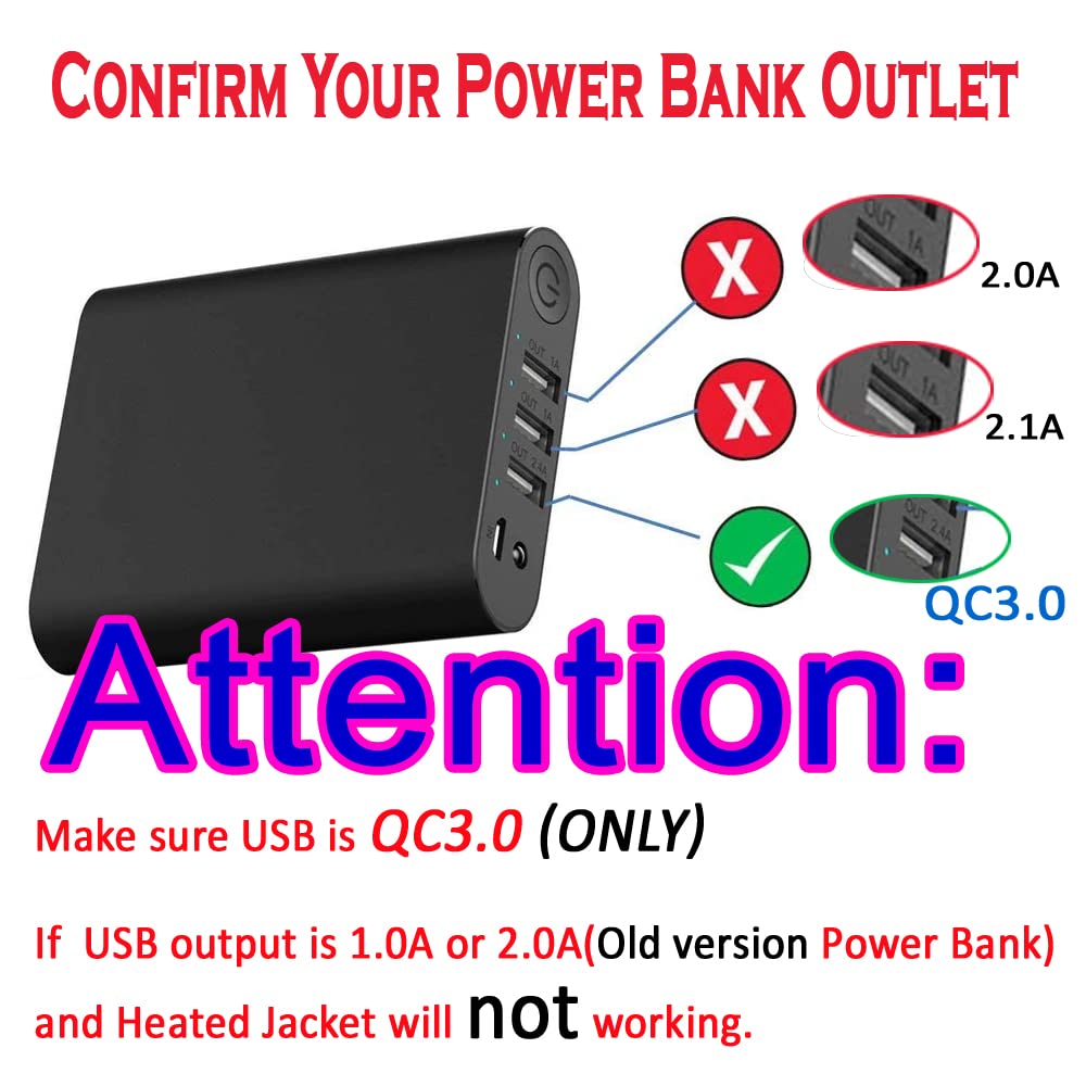 Smarkey Heated Jacket Adapter Charger Usb Plug Cable For Milwaukee, Revean, Snap On, Metabo, Craftsman, Aeg, Makita (Easy For Tr