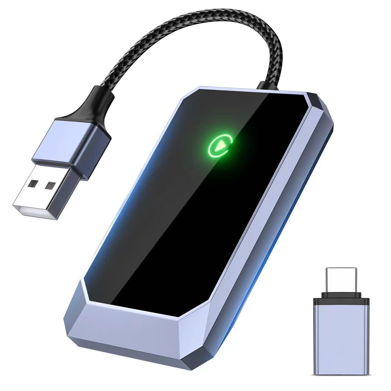 Wireless Carplay Adapter, Converts Wired To Wireless Carplay Adapter For Iphone, Wireless Control Plug & Play Carplay For Cars F