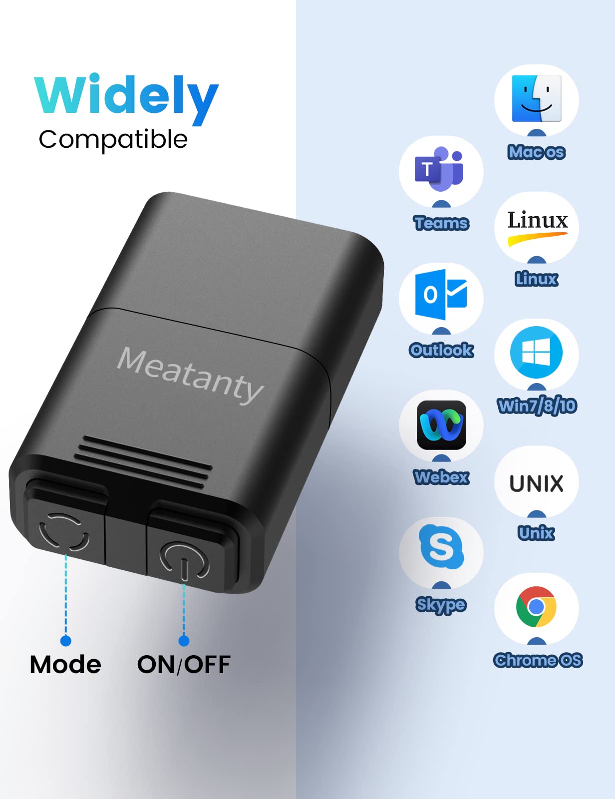 Meatanty Usb Mouse Jiggler Tiny Undetectable Mouse Mover With Separate Mode And On/Off Buttons,Digital Display And Protective Co