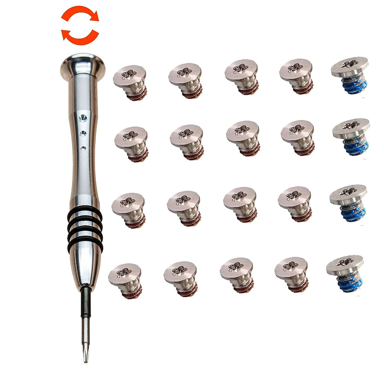 Hxhlwn 2 Sets (20) Repair Replacement Screw + 1 Piece Of 5 Cents Screwdriver Set Compatible Unibody Macbook Retina Is Suitable F