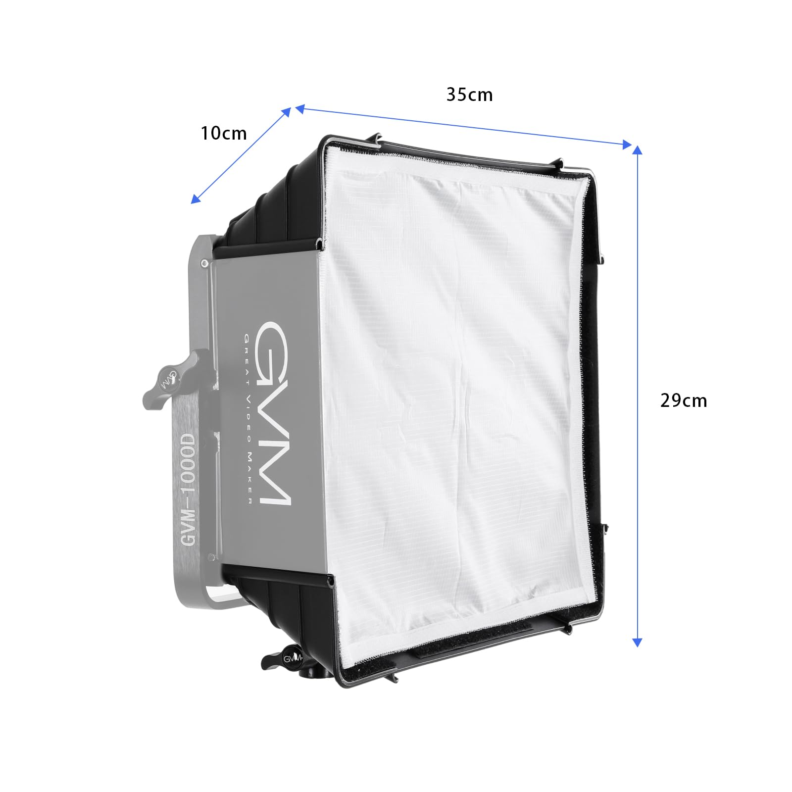 Gvm Foldable Softbox Diffuser With Grid Beehive For Rgb 680Rs, 880Rs Series Video Light, Suitable For Studio Lighting, Portrait