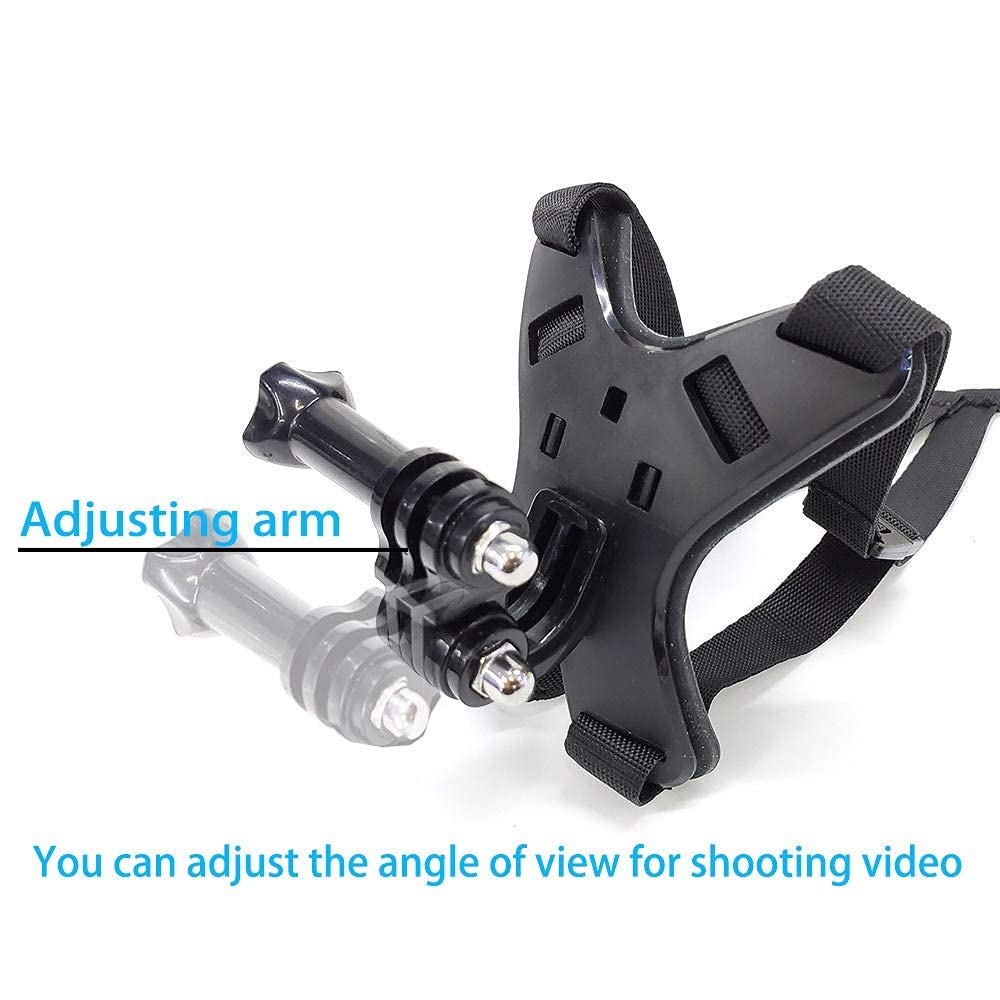 Qkoo Motorcycle Helmet Chin Strap Mount For Gopro Hero 13, 12, 11, 10, 9, 8, 7, 6, 5, 4, Session, 3+, 3, 2, 1, Hero (2018), Dji