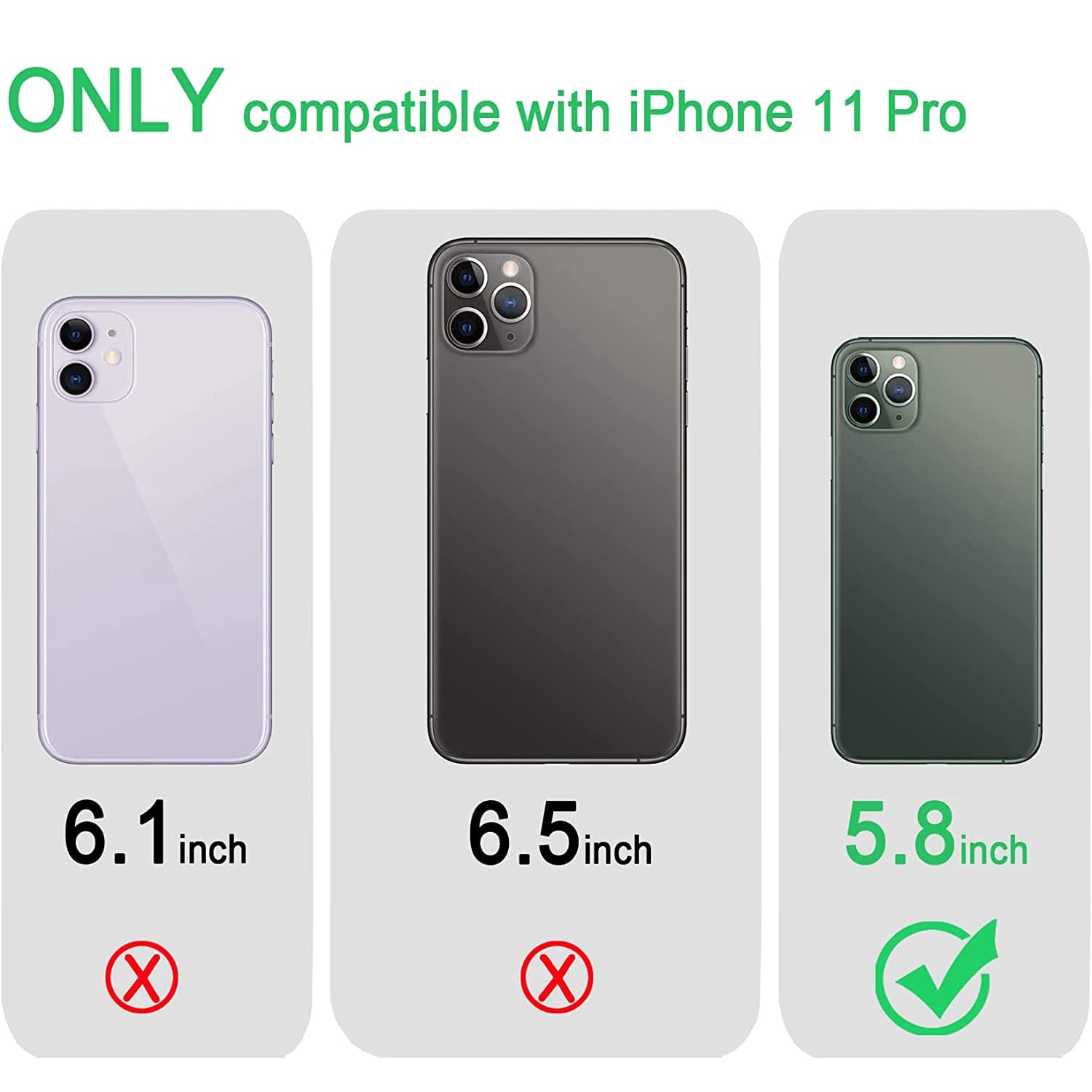 Jjgoo Compatible With Iphone 11 Pro Case Clear, Transparent Soft Shockproof Protective Slim Thin Bumper Cover Phone Case  5.8Inc