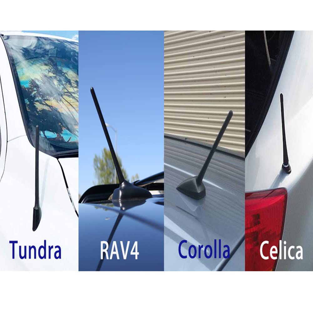 Vofono Antenna For Toyota Rav4 Prius Corolla Sienna 4Runner Sequoia Camry Avalon Venza Matrix Solara Yaris Mazda Highlander Tundra Tacoma Fj Cruiser 1997 2022, Short Toyota Rav4 Antenna Replacement