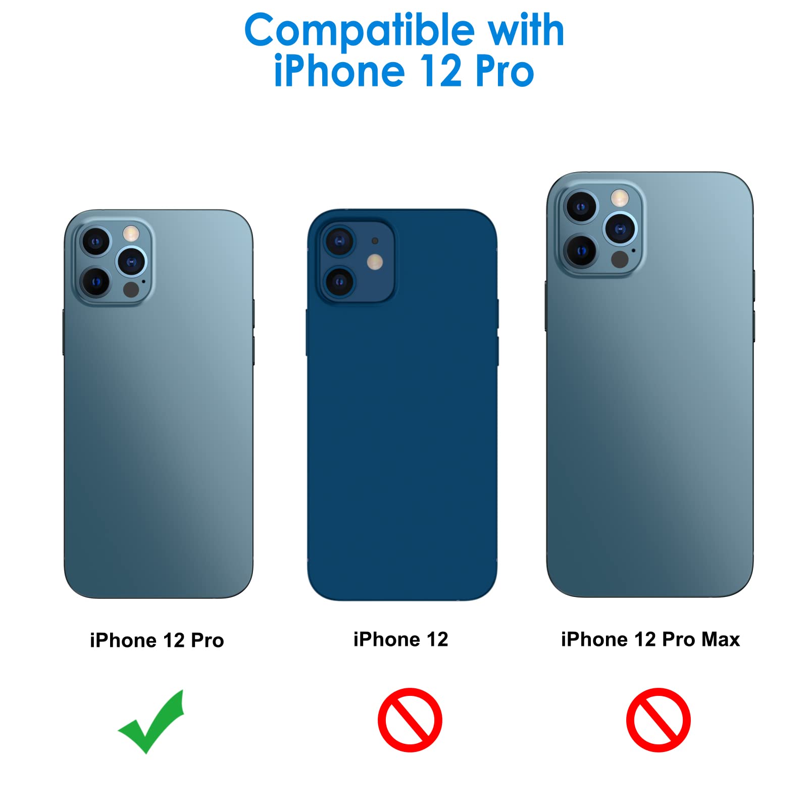 Jetech Camera Lens Protector For Iphone 12 Pro 6.1-Inch, 9H Tempered Glass, Hd Clear, Anti-Scratch, Case Friendly, Does Not Affe