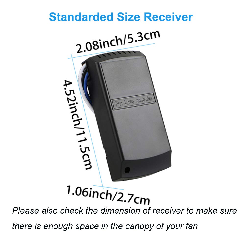 Universal Ceiling Fan Remote Control Kit, 3 In 1 Ceiling Fan Light Timing & Speed Remote, For Hunter/Harbor Breeze/Westinghouse/