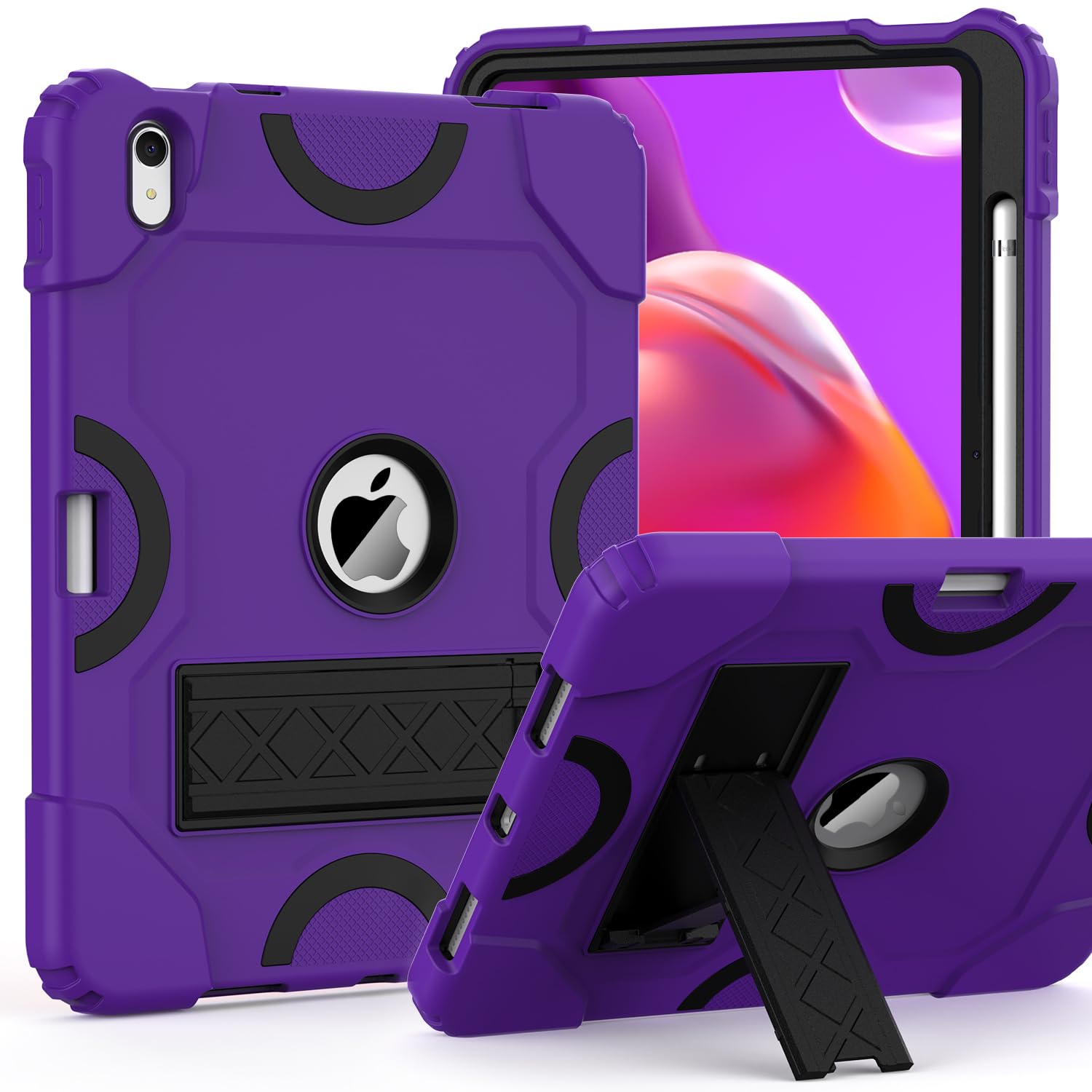 Grifobes For Ipad 10Th Generation Case 10.9 Inch 2022, Ipad 10Th Case With Pencil Holder Heavy Duty Shockproof Rugged Protective