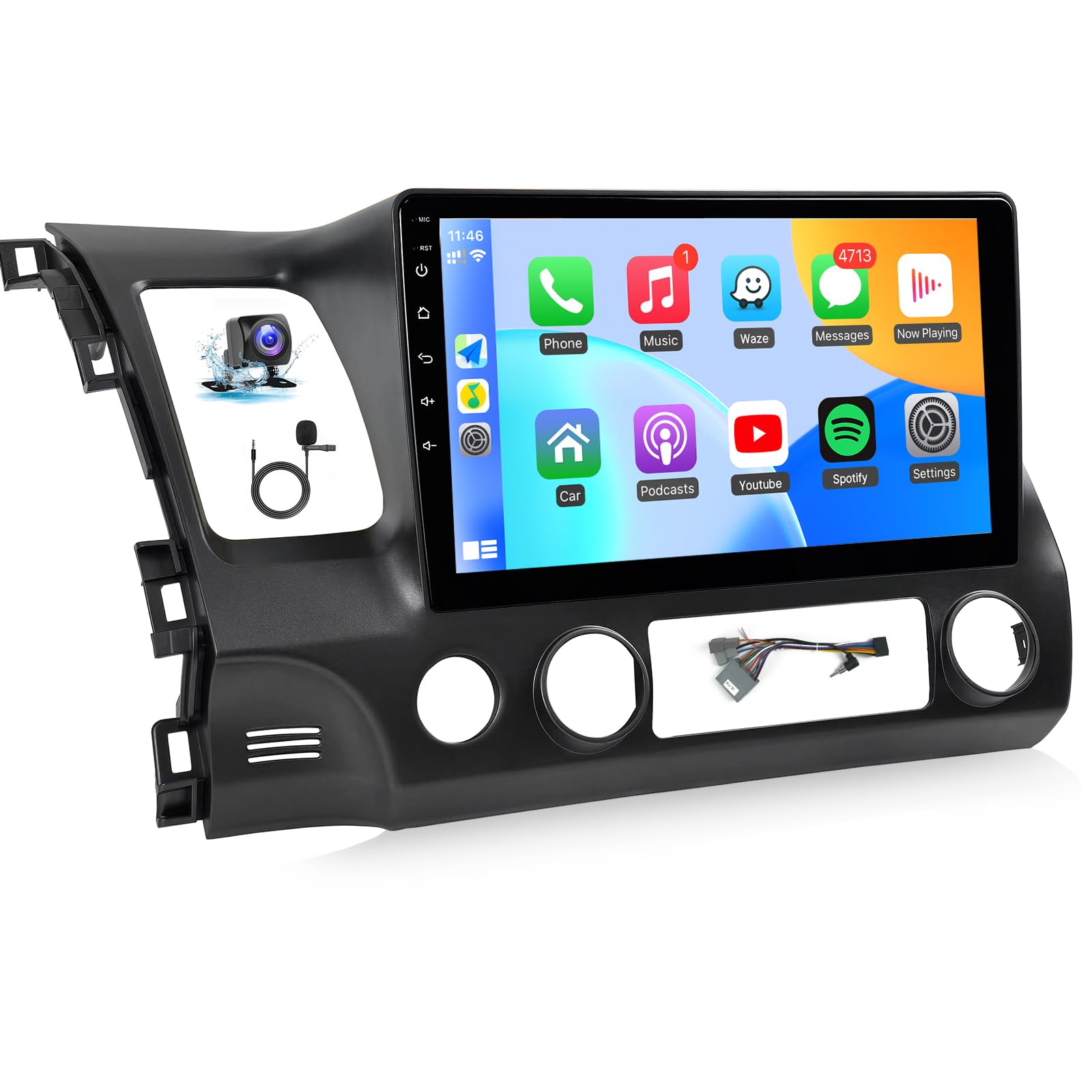 Naifay Android Car Sereo for Honda Civic 2006 2007 2008 2009 2010 2011 Radio, 10.1 inch Touch Screen for Honda Civic Car Radio w