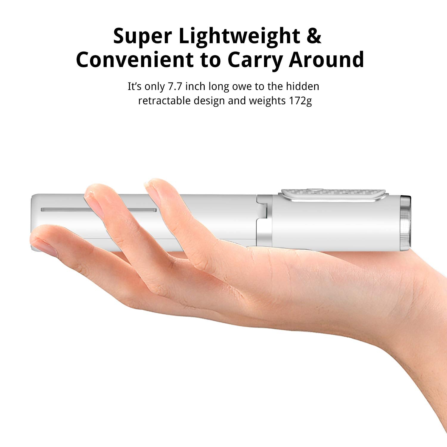 Atumtek Selfie Stick Tripod, Extendable 3 In 1 Aluminum Selfie Stick With Bluetooth Remote And Tripod Stand 270 Rotation For Iph