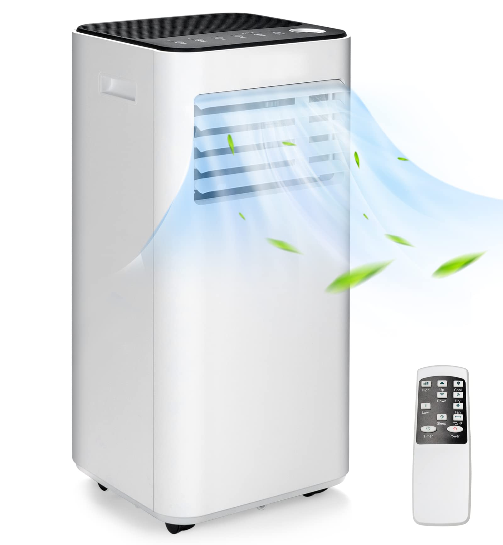 PETSITE 8000 BTU Portable Air Conditioner, 3-in-1 Multi-Functional AC Cooling Unit with Remote Control, Dehumidifier, Window Kit