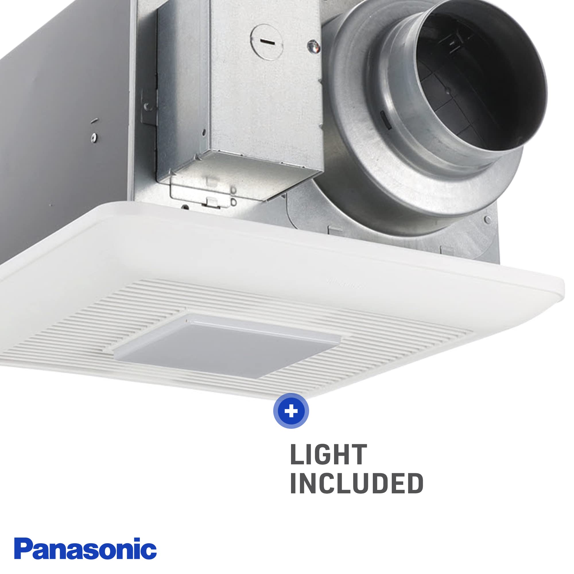 Panasonic Fv 0511Vql1 Whisperceiling Dc Ventilation Fan With Led Light   50 80 110 Cfm   Quiet Bathroom Ceiling Fan
