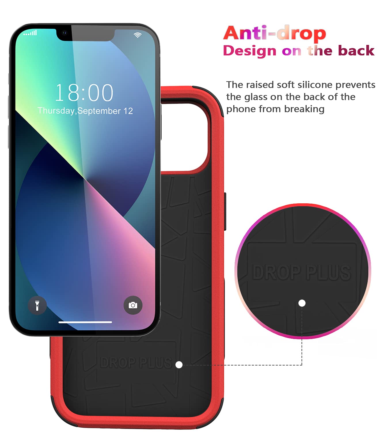 Diverbox For Iphone 13 Case [Shockproof] [Dropproof] [Dust Proof],Heavy Duty Protection Phone Case Cover For Apple Iphone 13 (Re