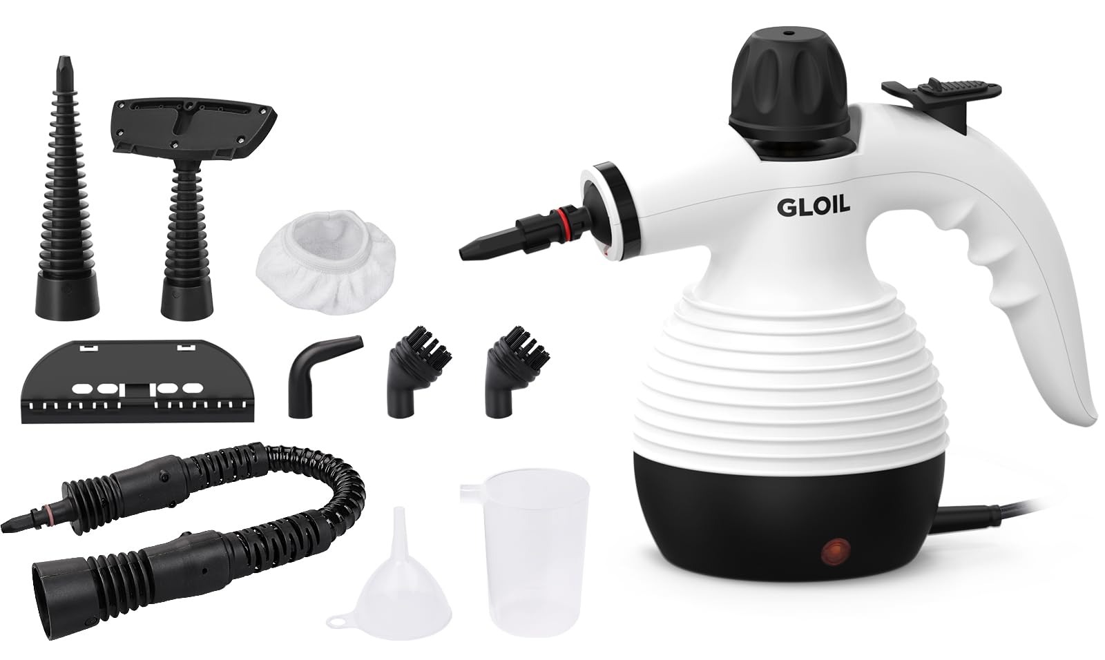 Gloil Handheld Steam Cleaner, Steamer For Cleaning, Multipurpose Portable Steam Cleaners For Home Use With Safety Lock And 10 Ac