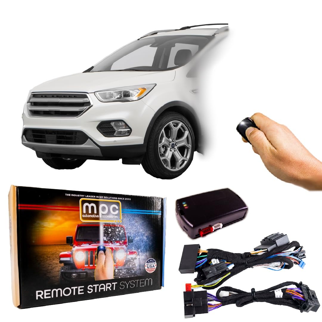 MPC Plug & Play Factory Remote Activated Remote Start Compatible with 2017-2019 Ford Escape Key-to-Start - Gas - Premier USA Tec