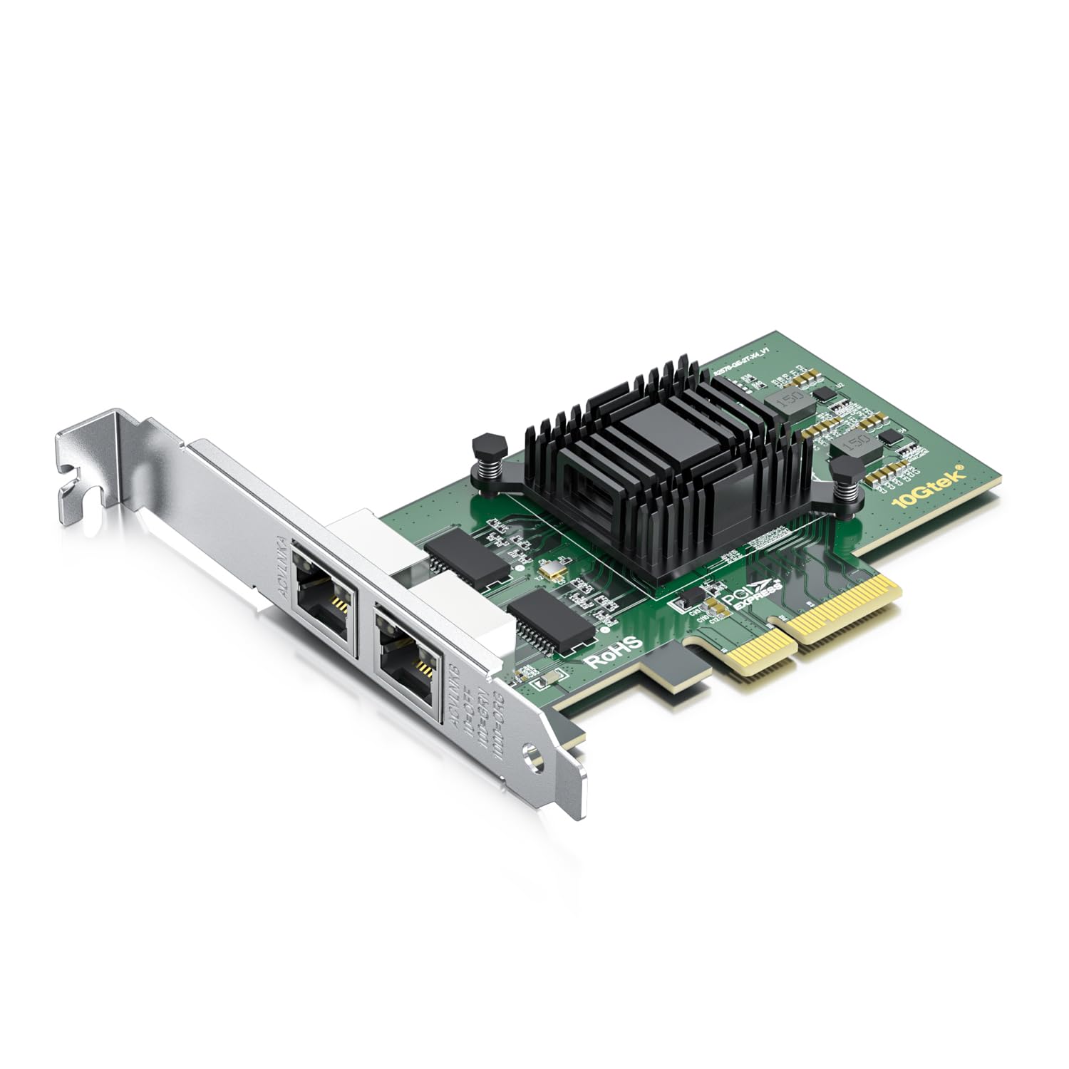 Dual Port Pcie X4 Gigabit Ethernet Converged Network Adapter (Nic) With Intel 82576 Chipset, Compare To Intel E1G42Et, Dual Copp