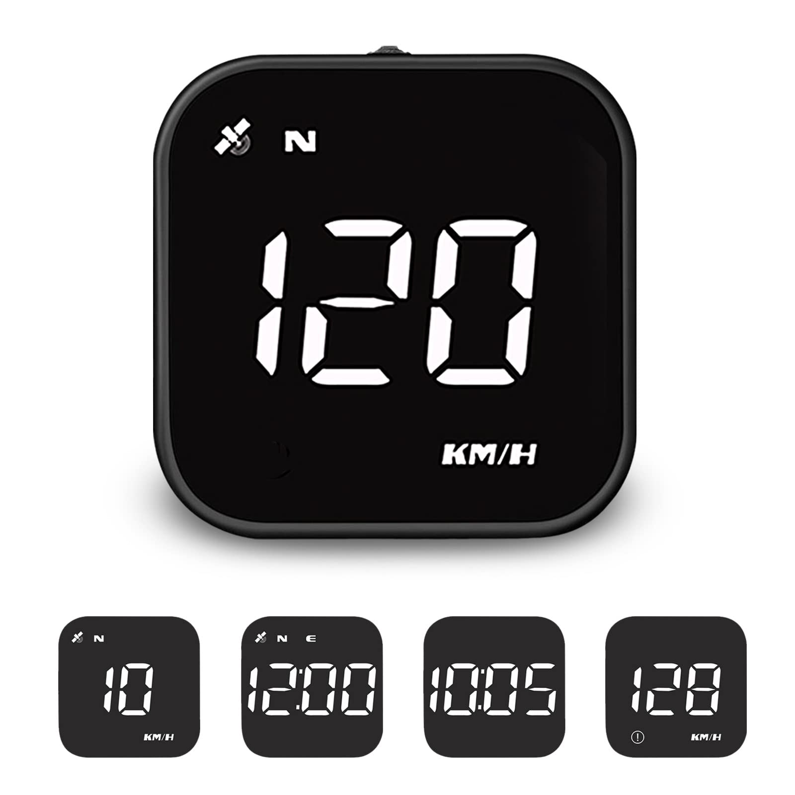 Fastsun G4S Digital Gps Speedometer, Car Hud Heads Up Display With Digital Speed In Mph Kph, Overspeed Alarm, Driver Fatigue Rem