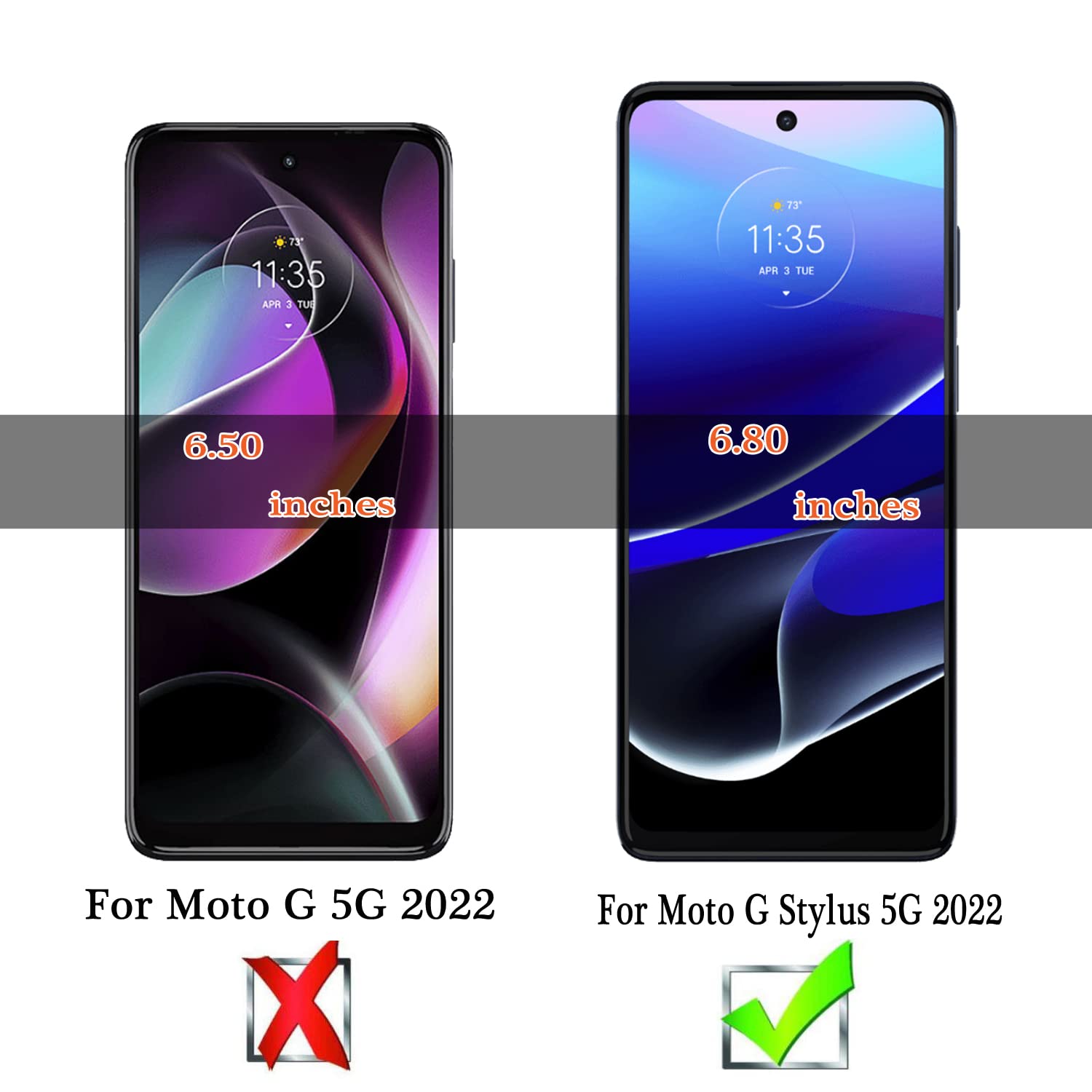 (3 Pack) Beukei Compatible For Motorola Moto G Stylus (2022) / Moto G Stylus 5G (2022) [Not Fit For 2021/2020 Version] Screen Protector Tempered Glass, (6.8 Inch)Touch Sensitive,Case Friendly, 9H Hardness