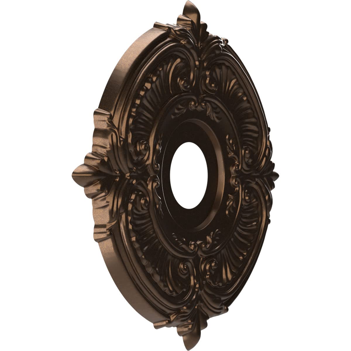 Ekena Millwork Cmp16Atcab Attica Thermoformed Pvc Ceiling Medallion (Fits Canopies Up To 5 5/8''), 16''Od X 3 1/2''Id X 1''P, Me